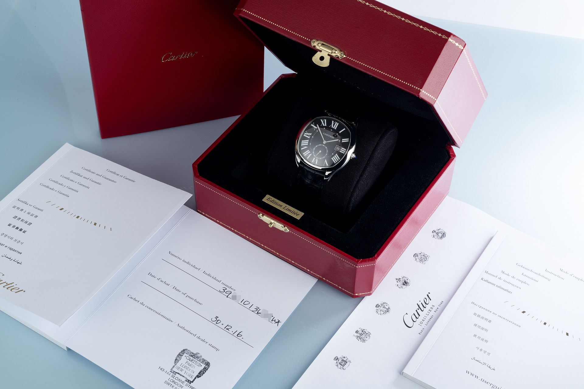ref WSNM0009 | Box & Certificate  | Cartier Drive De Cartier