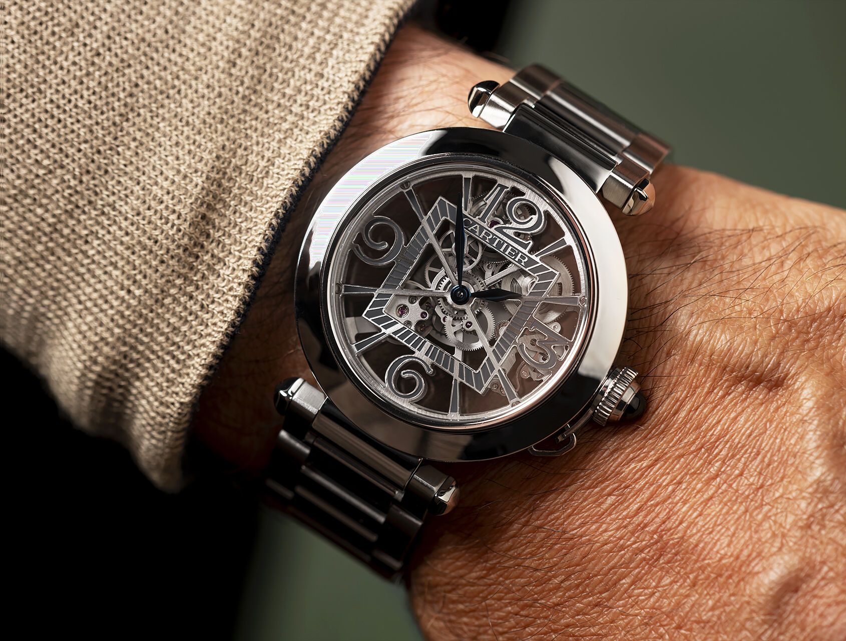 ref WHPA0007 | WHPA0007 - Skeleton Dial | Cartier Pasha 