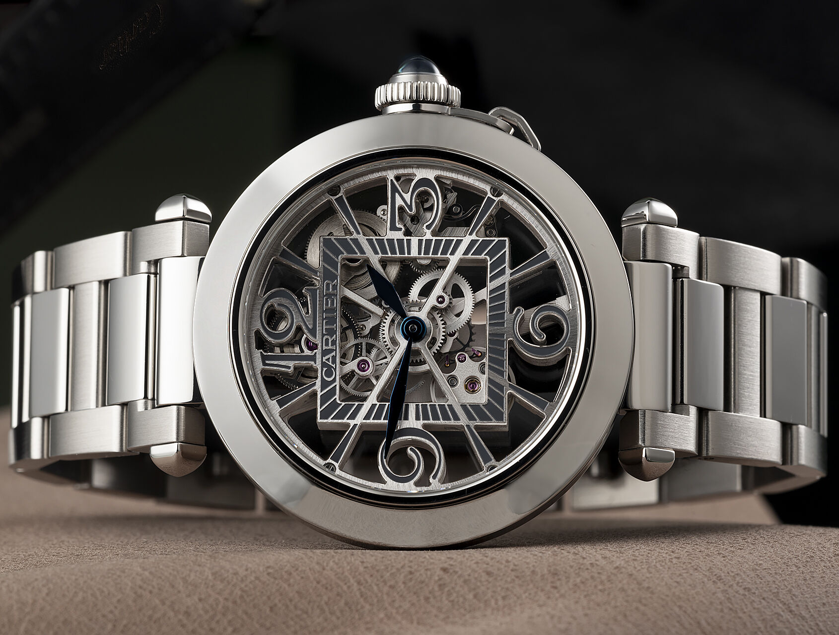 ref WHPA0007 | WHPA0007 - Skeleton Dial | Cartier Pasha 