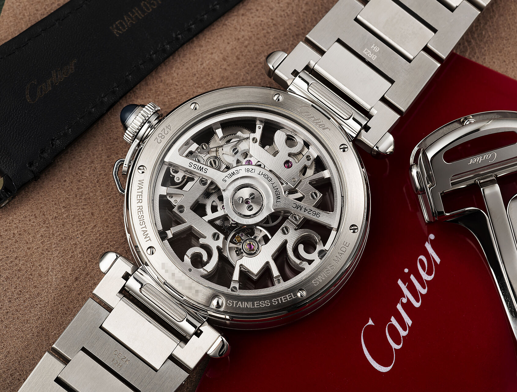 ref WHPA0007 | WHPA0007 - Skeleton Dial | Cartier Pasha 