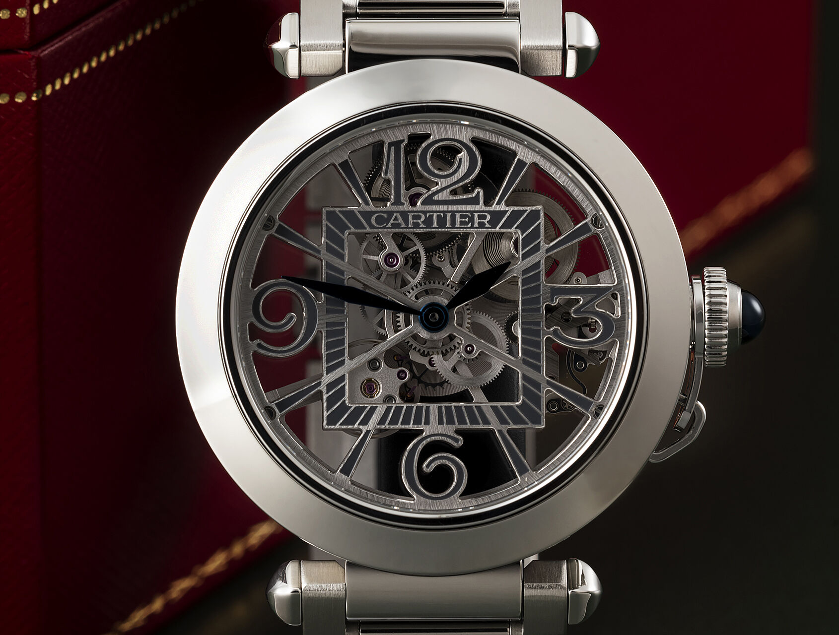 ref WHPA0007 | WHPA0007 - Skeleton Dial | Cartier Pasha 