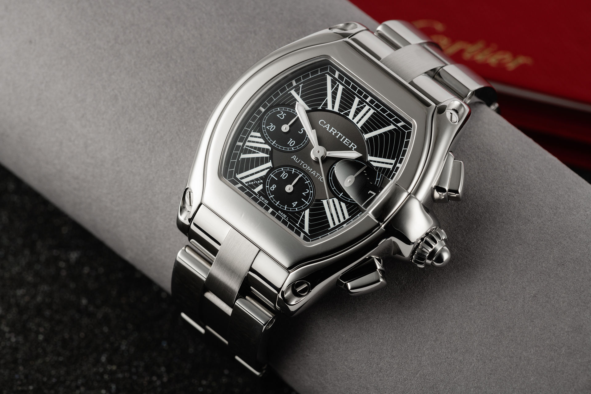 ref 2618 | Box & Papers | Cartier Roadster XL Chronograph