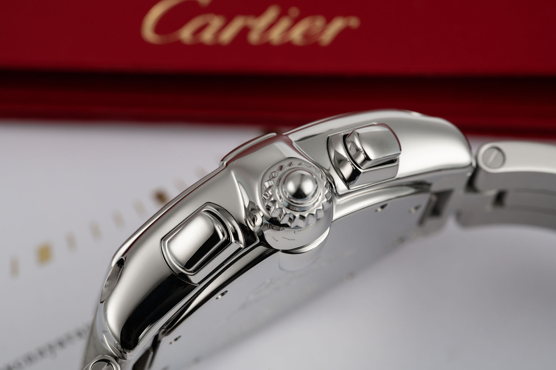 ref 2618 | Box & Papers | Cartier Roadster XL Chronograph