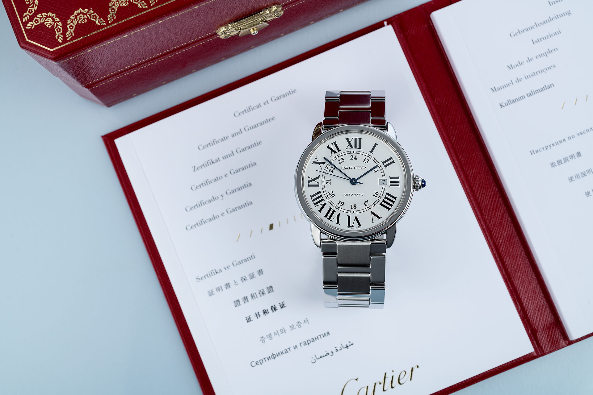 ref W6701011 | 'Automatic' Box & Papers | Cartier Ronde Solo