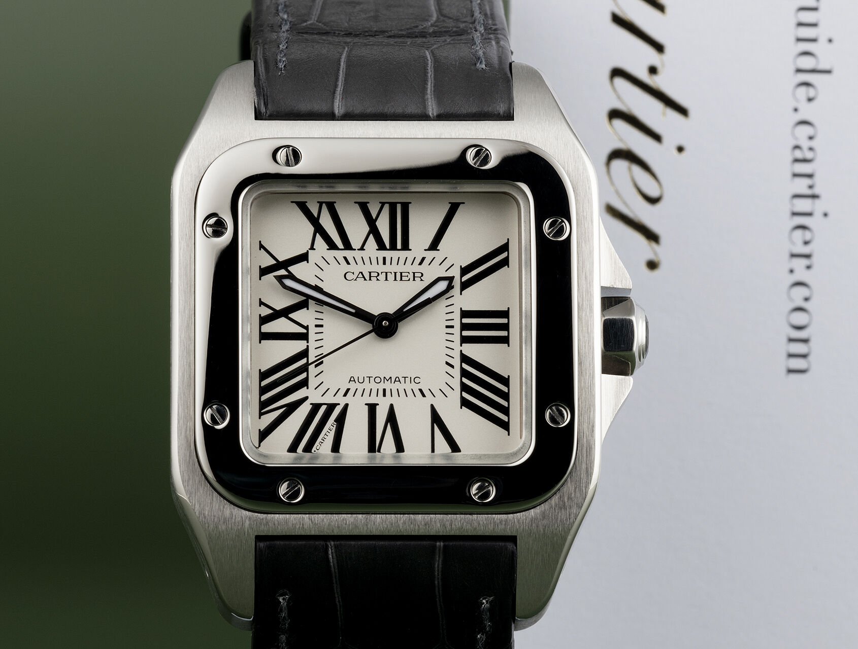 ref W20106X8 | W20106X8 - Box & Certificate | Cartier Santos 100