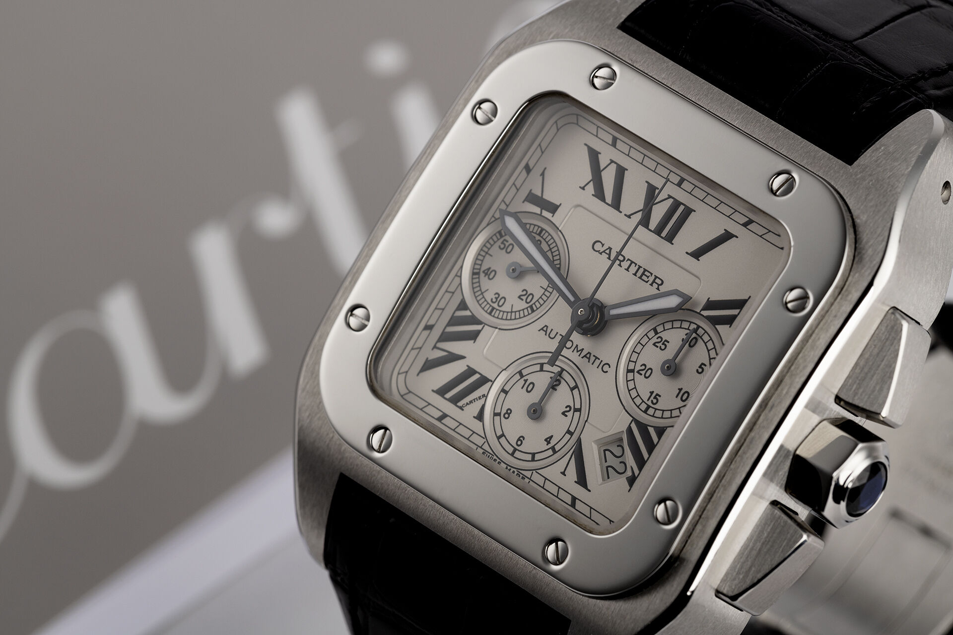 ref W20090X8 | 'Automatic' | Cartier Santos 100