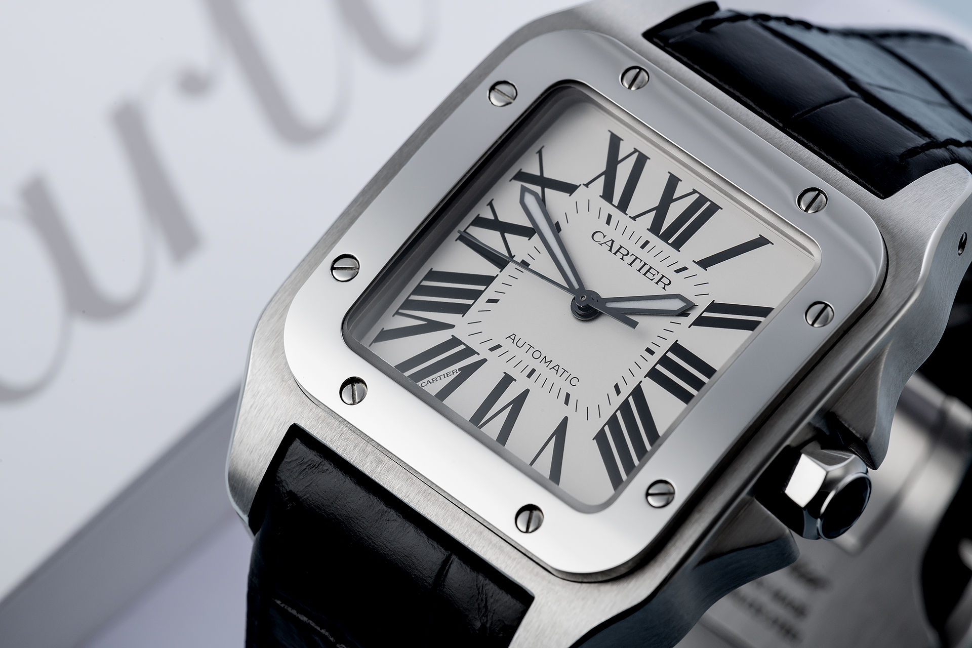 ref W20073X8 | 'Beautiful Condition' | Cartier Santos 100