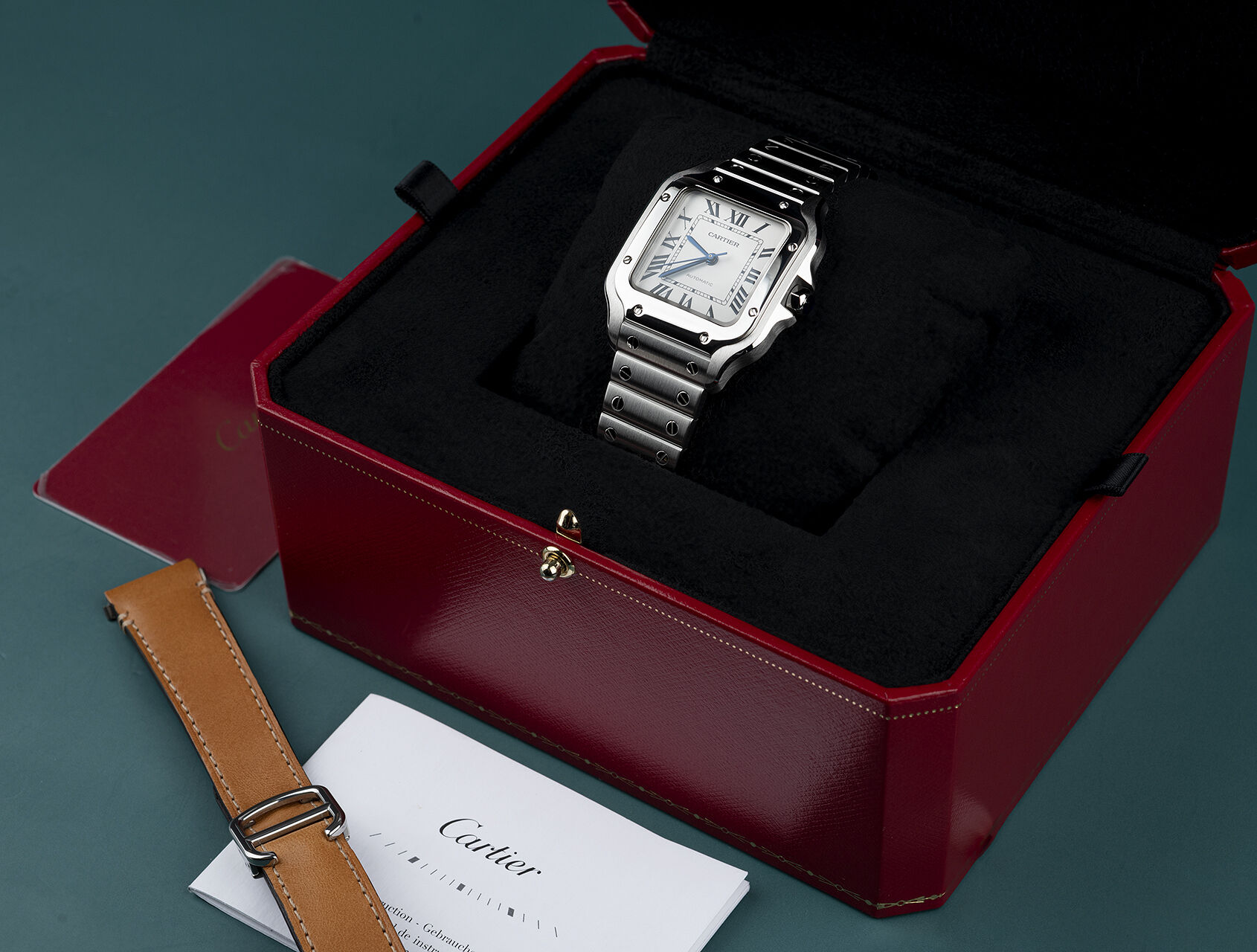 ref WSSA0010 | WSSA0010 - Box & Certificate | Cartier Santos de Cartier