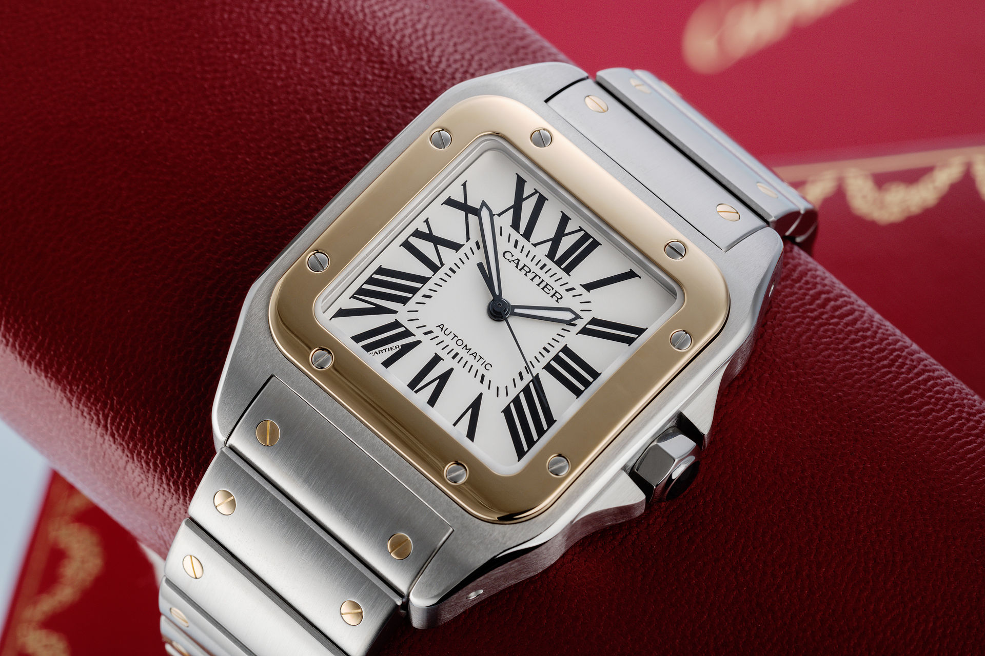 ref W200728G | 'Brand New' Box & Papers | Cartier Santos 100