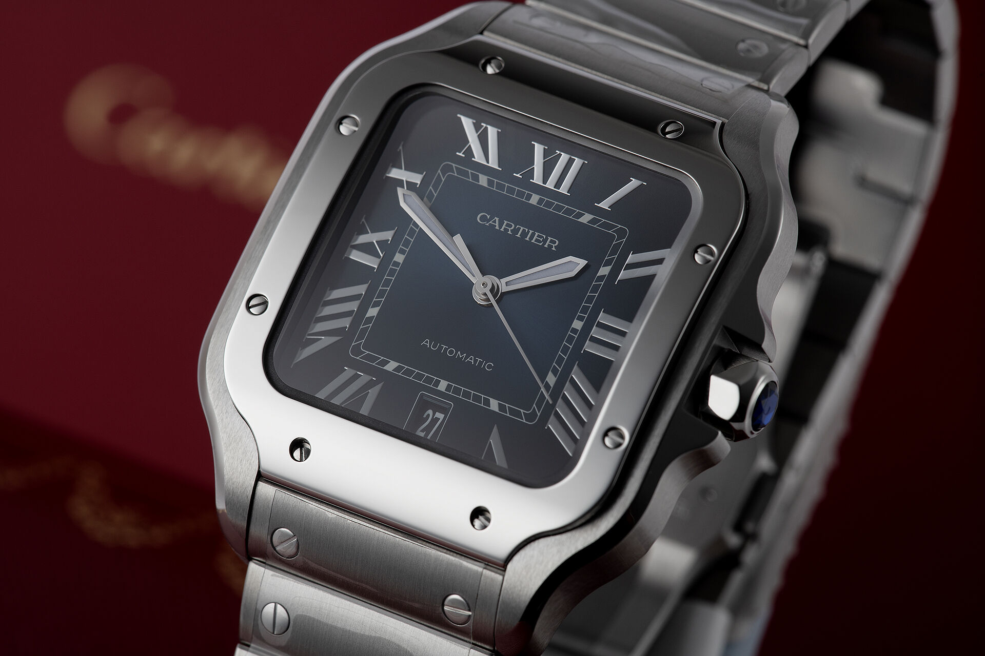 ref WSSA0030 | Brand New, Under Cartier Warranty | Cartier Santos 100