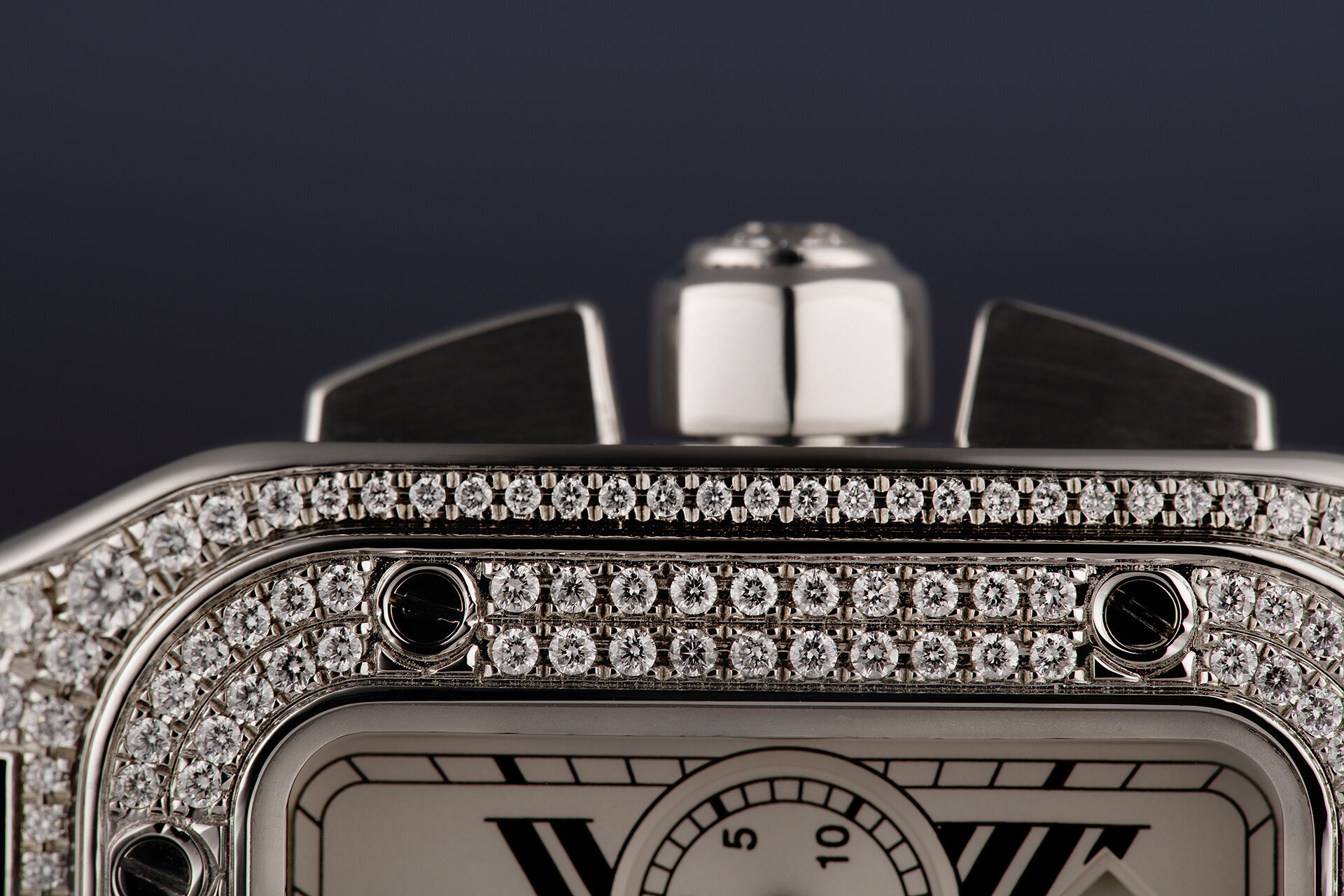 ref W20090X8 | After Set Diamond Case | Cartier Santos 100