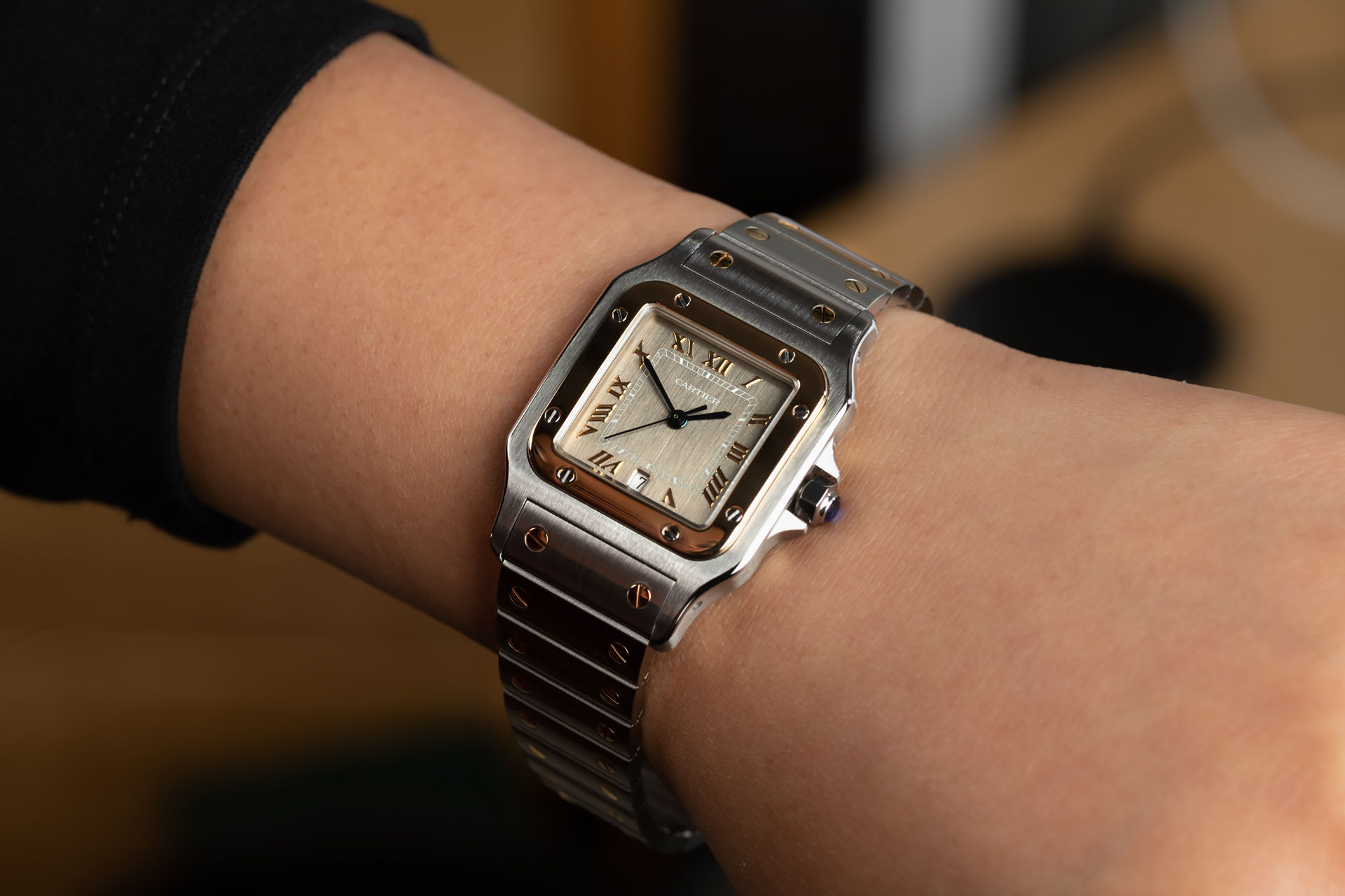 ref 1566 | 18ct Gold & Steel | Cartier Santos 