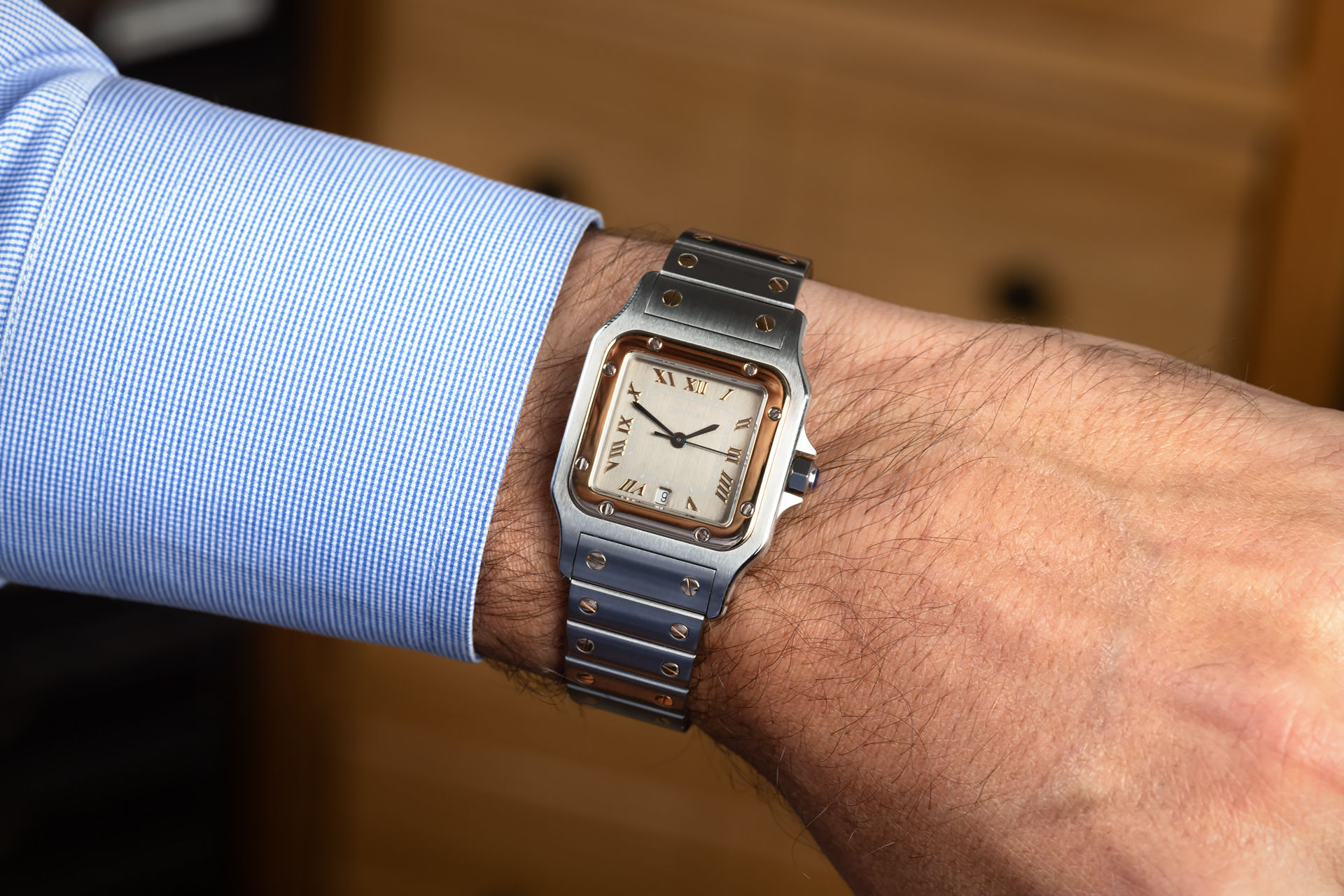 ref 1566 | 18ct Gold & Steel | Cartier Santos 