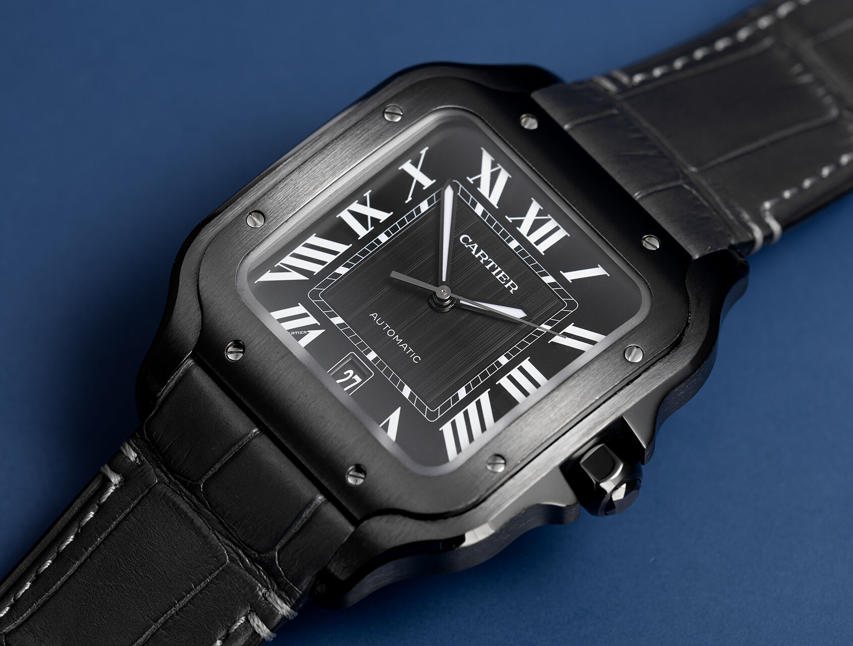 ref WSSA0039 | ADLC - Box & Certificate  | Cartier Santos de Cartier