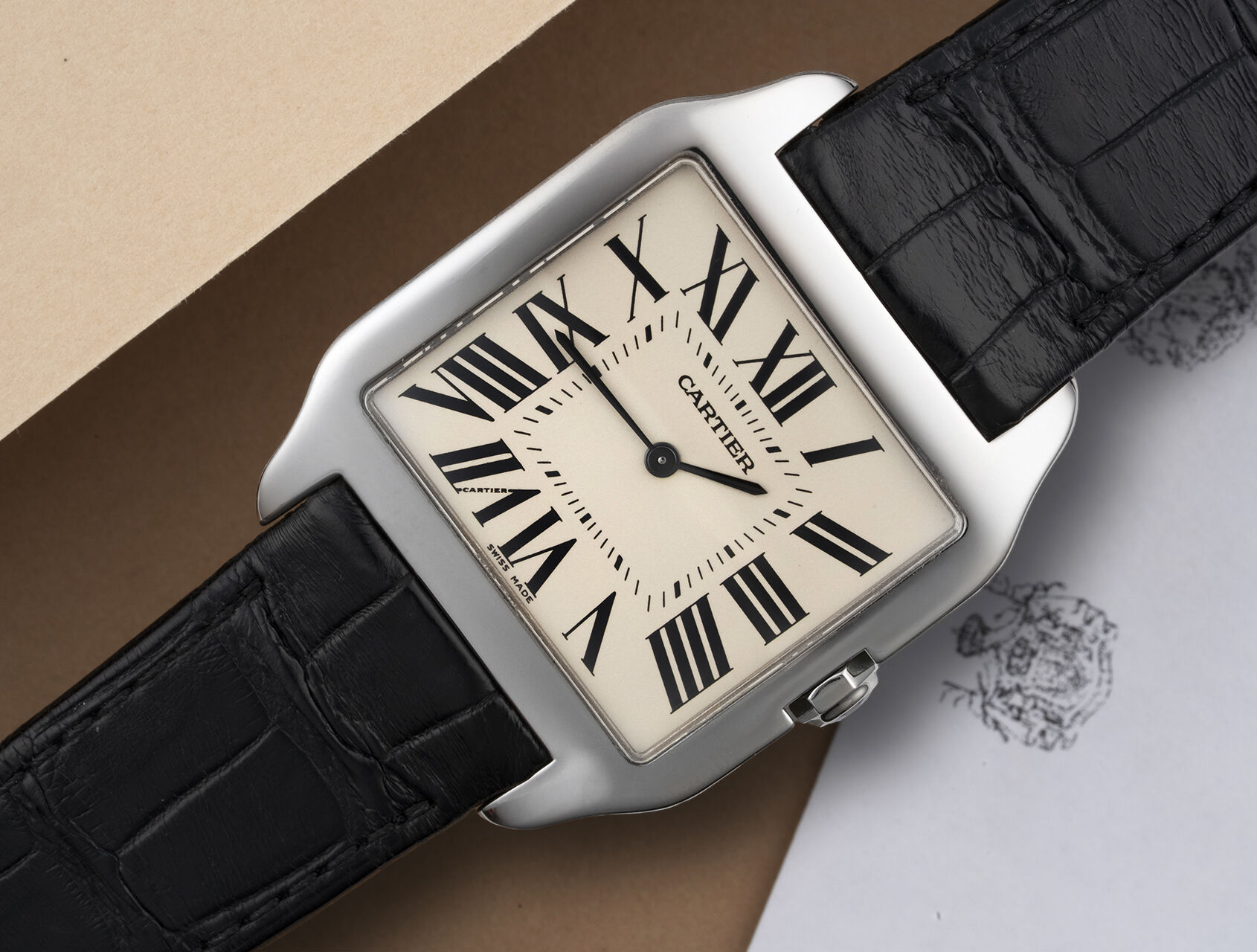 ref W2007051 | 2651 - White Gold | Cartier Santos Dumont