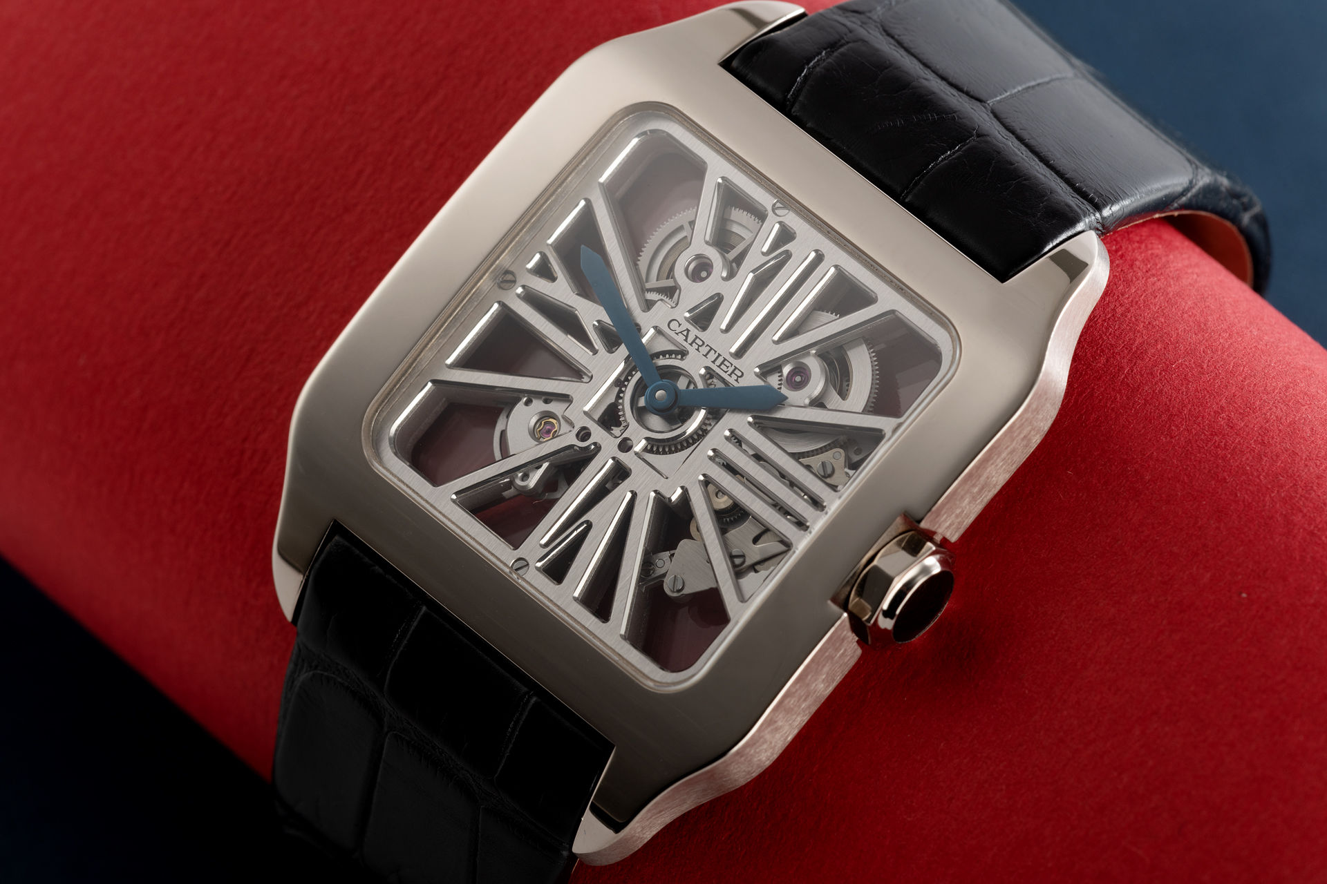 White Gold "XL" | ref 3273 | Cartier Santos Dumont Skeleton