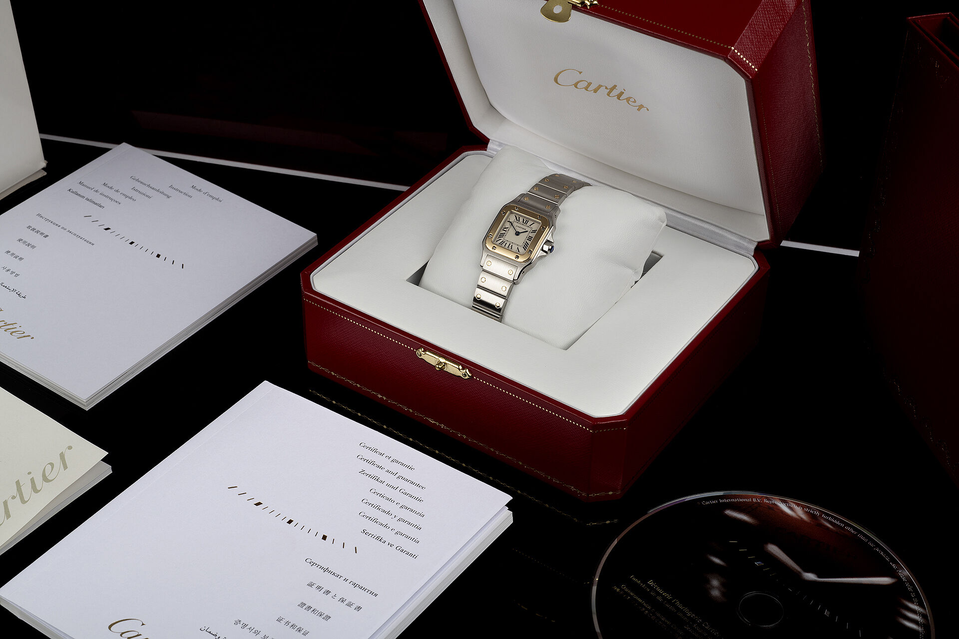 ref 1567 | 18ct Gold & Steel | Cartier Santos Galbee