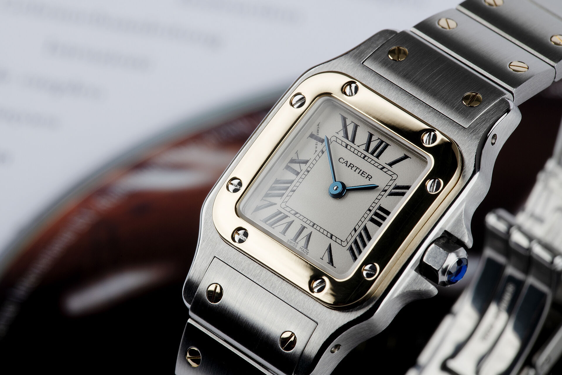 ref 1567 | 18ct Gold & Steel | Cartier Santos Galbee