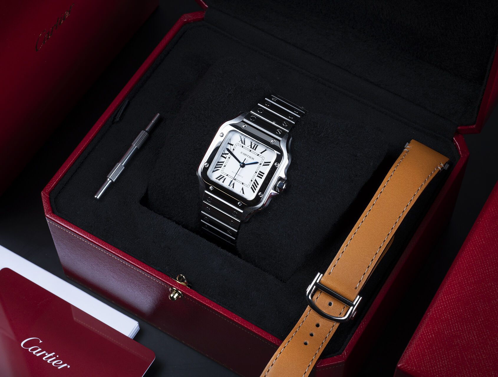 ref WSSA0029 | WSSA0029 - Medium Size | Cartier Santos 