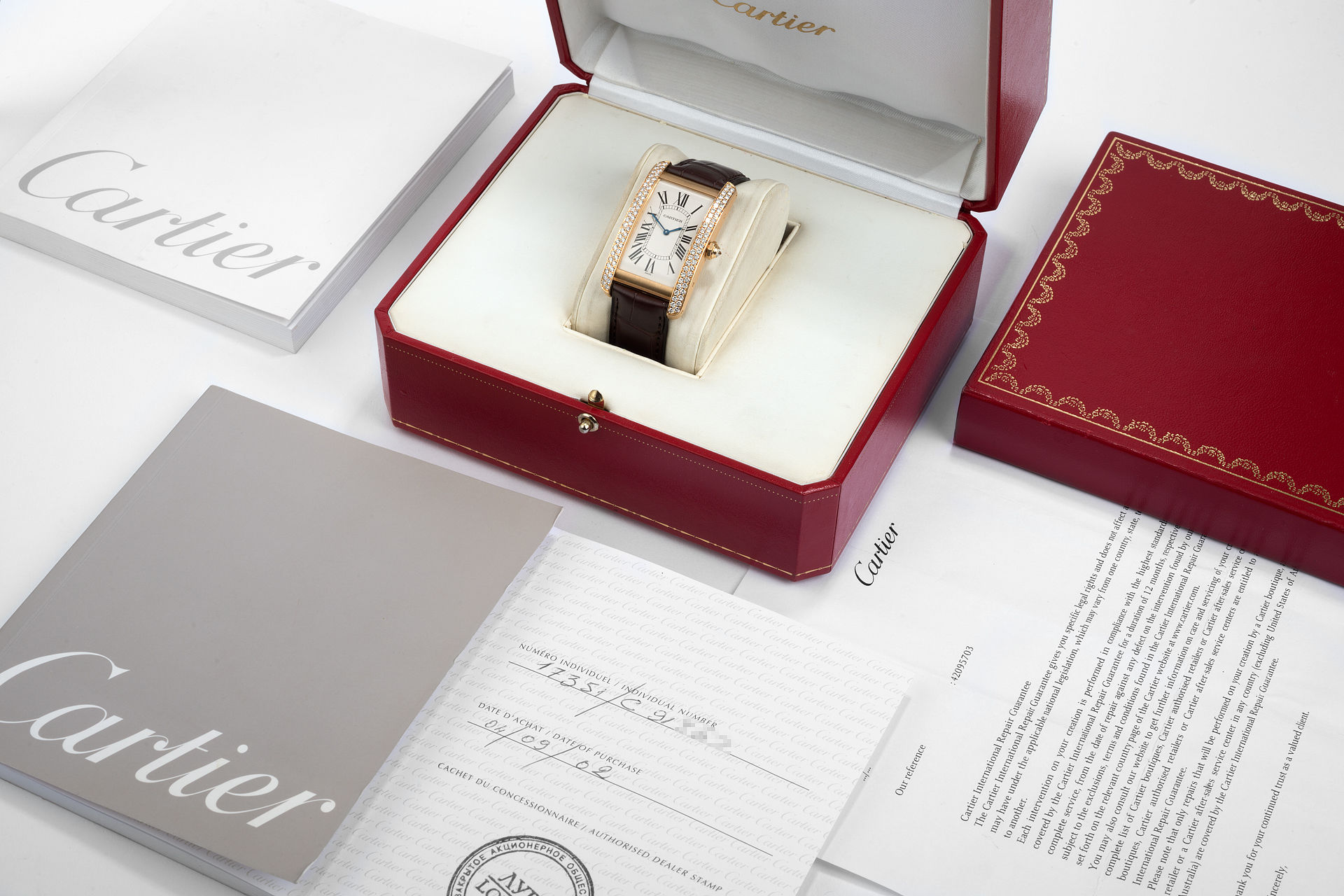 ref 1735 1 | Cartier Service Warranty | Cartier Tank Américaine