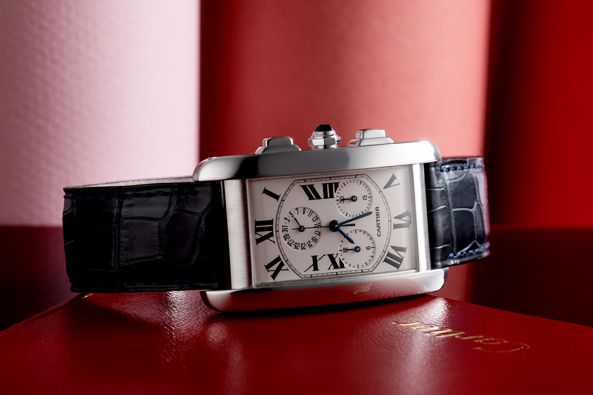 ref W2603356 | White Gold 'Chrono-Reflex'  | Cartier Tank Américaine Chrono-Reflex