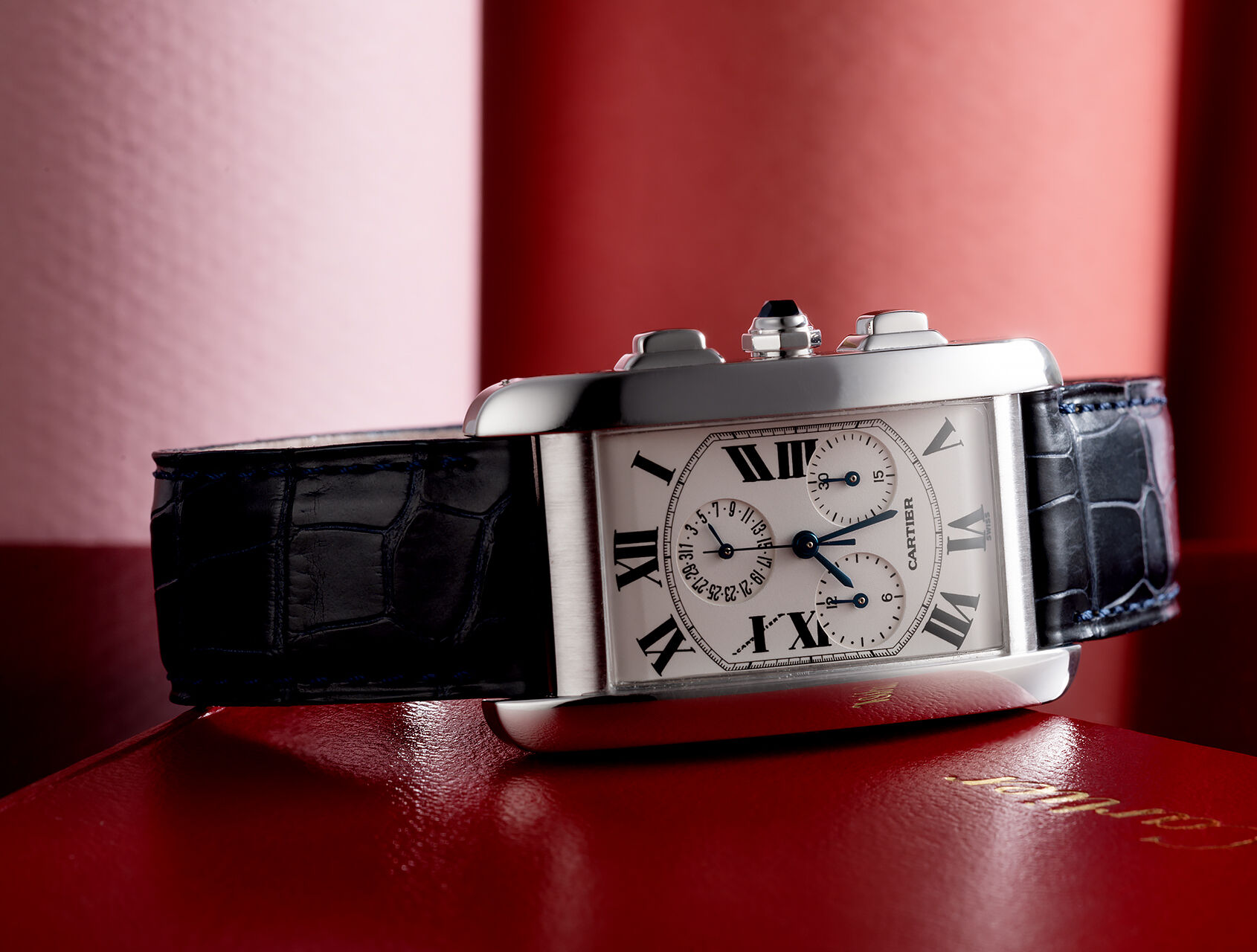 ref W2603356 | White Gold 'Chrono-Reflex'  | Cartier Tank Américaine Chrono-Reflex