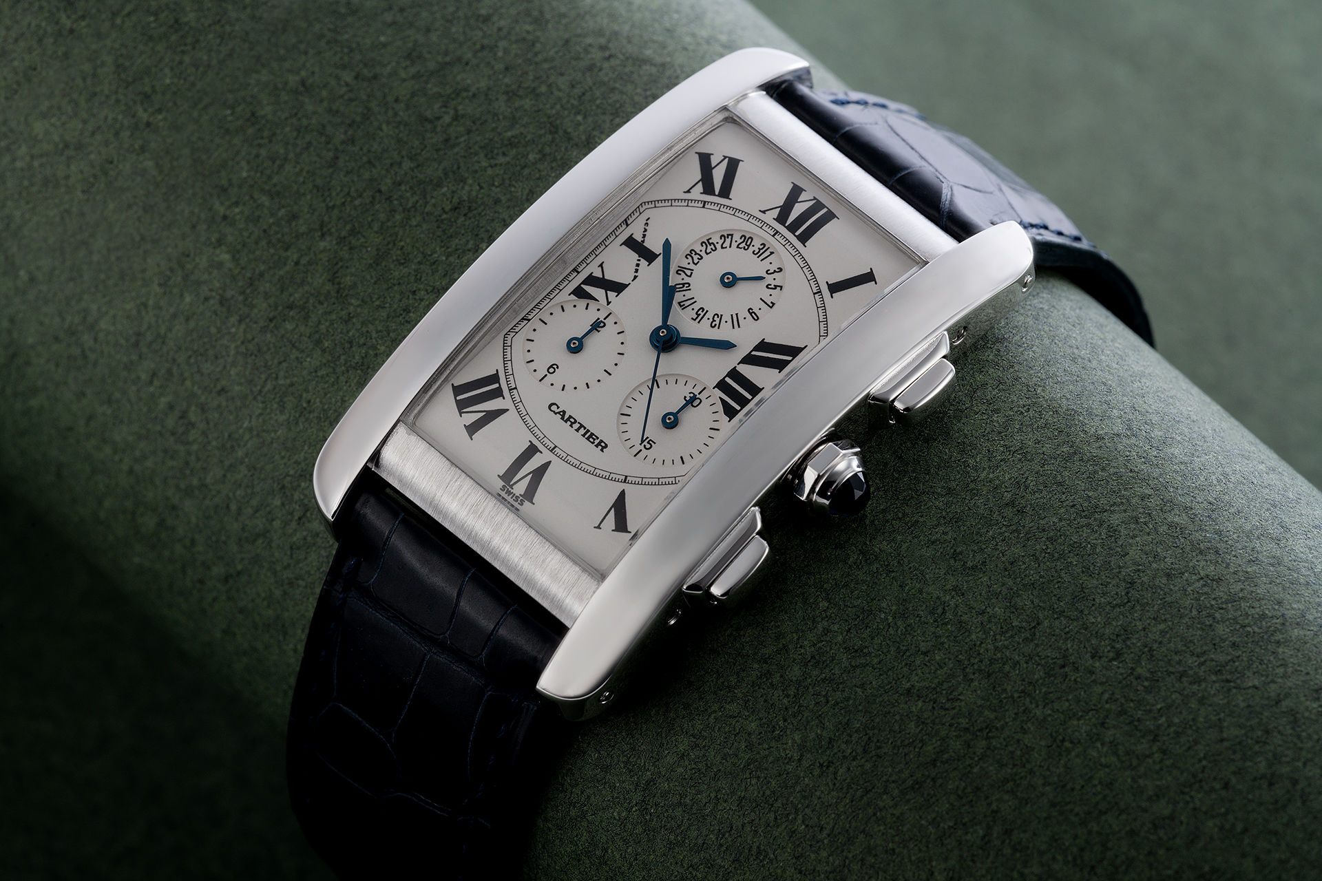 ref W2603356 | White Gold 'Chrono-Reflex'  | Cartier Tank Américaine Chrono-Reflex