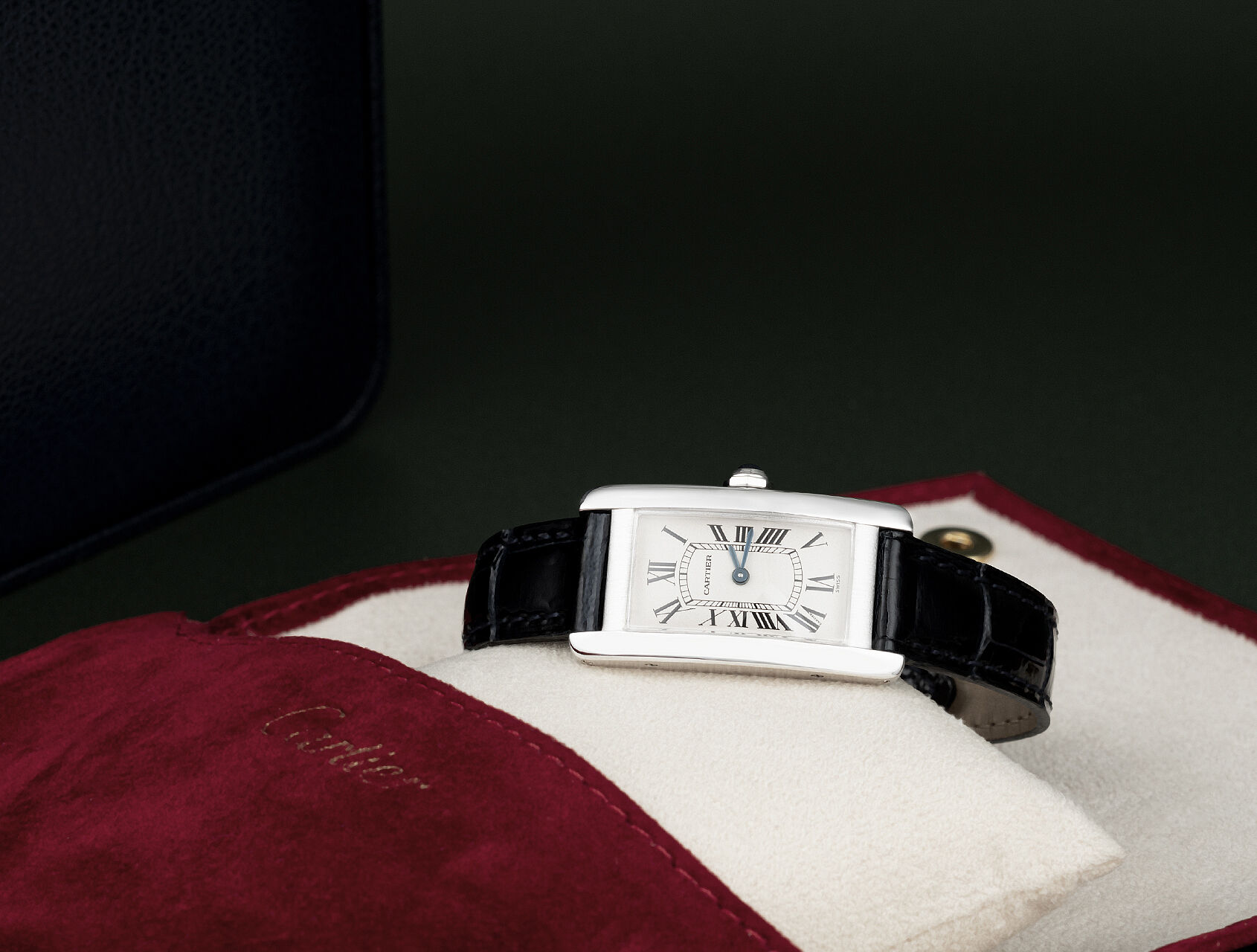 ref 1713 | White Gold | Cartier Tank Américaine