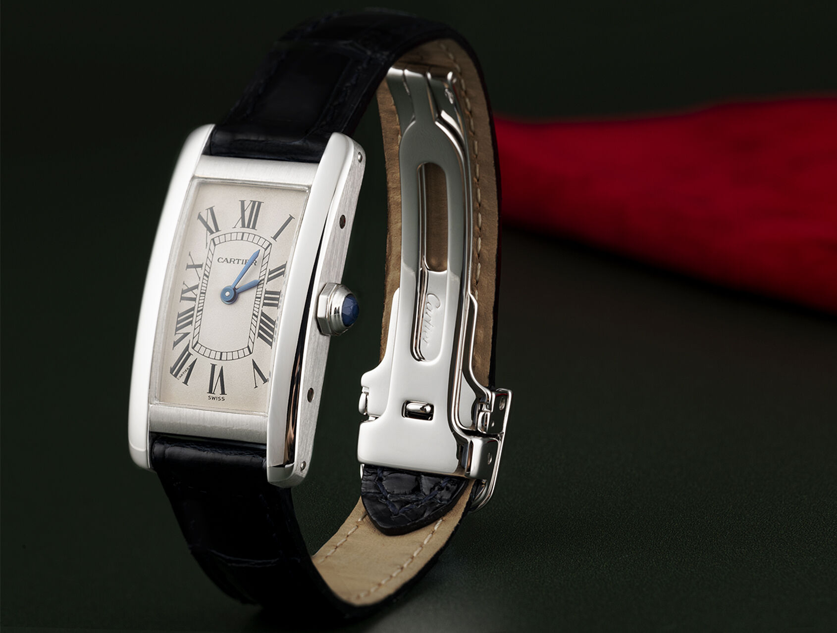 ref 1713 | White Gold | Cartier Tank Américaine