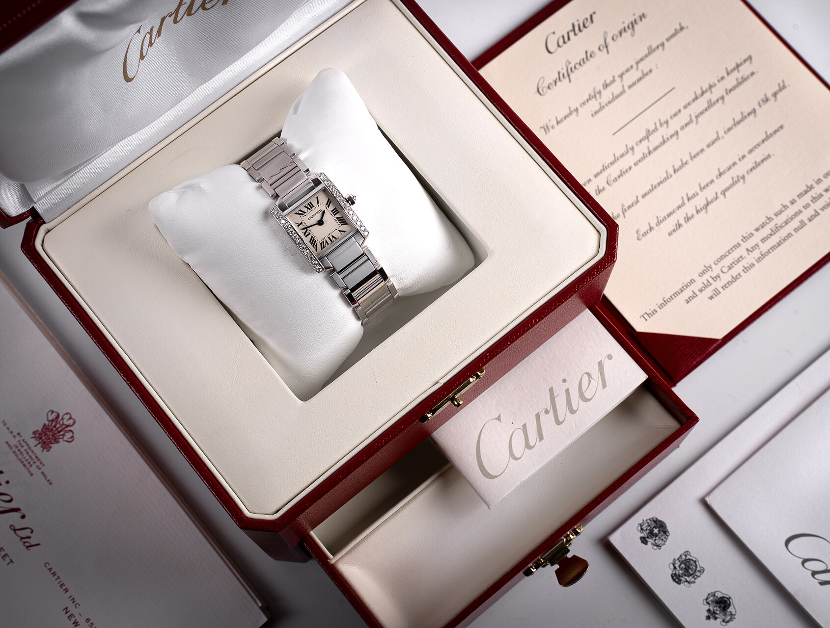 ref 2403 | 2403 - White Gold | Cartier Tank Française