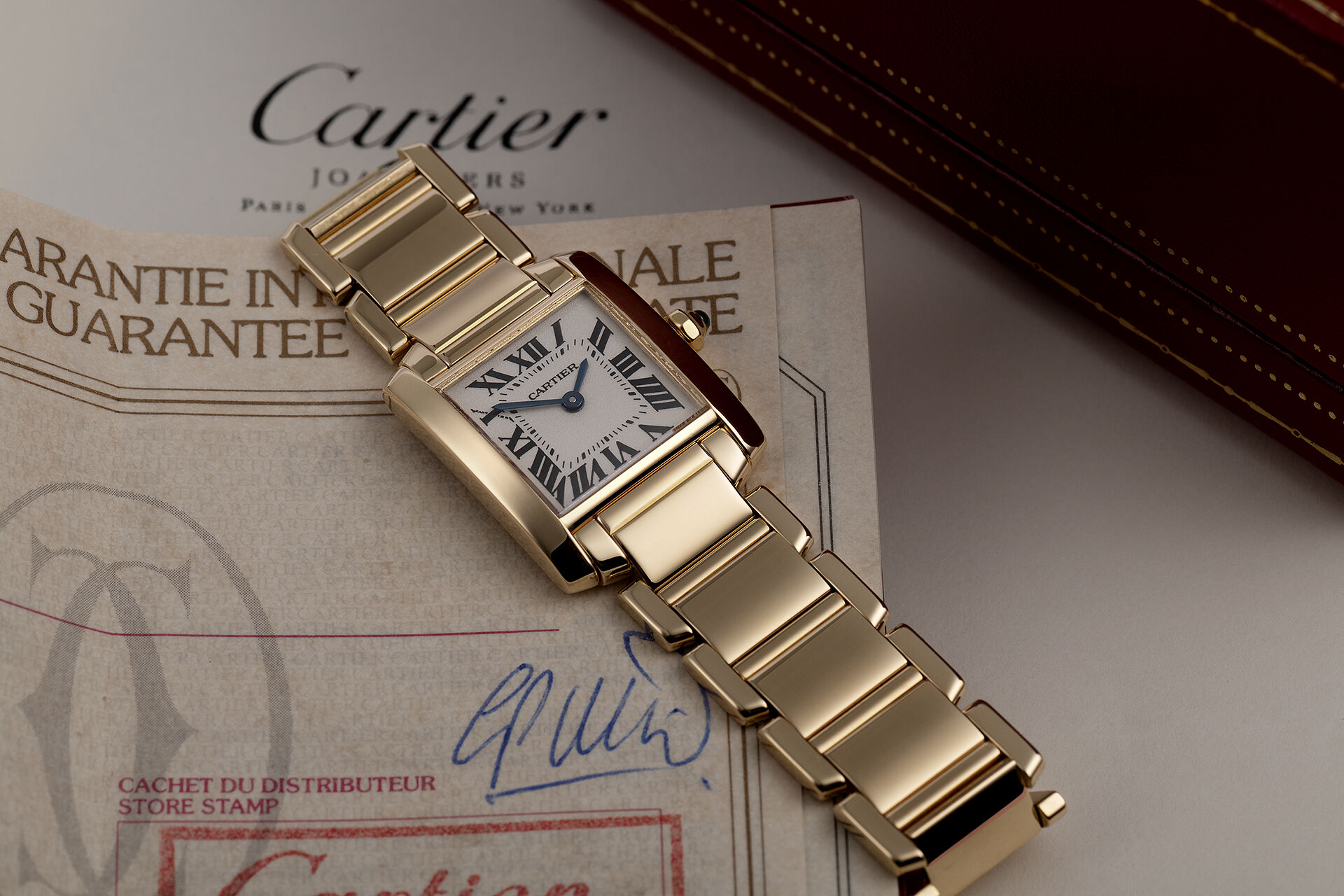 ref W50002N2 | Box & Certificate | Cartier Tank Française