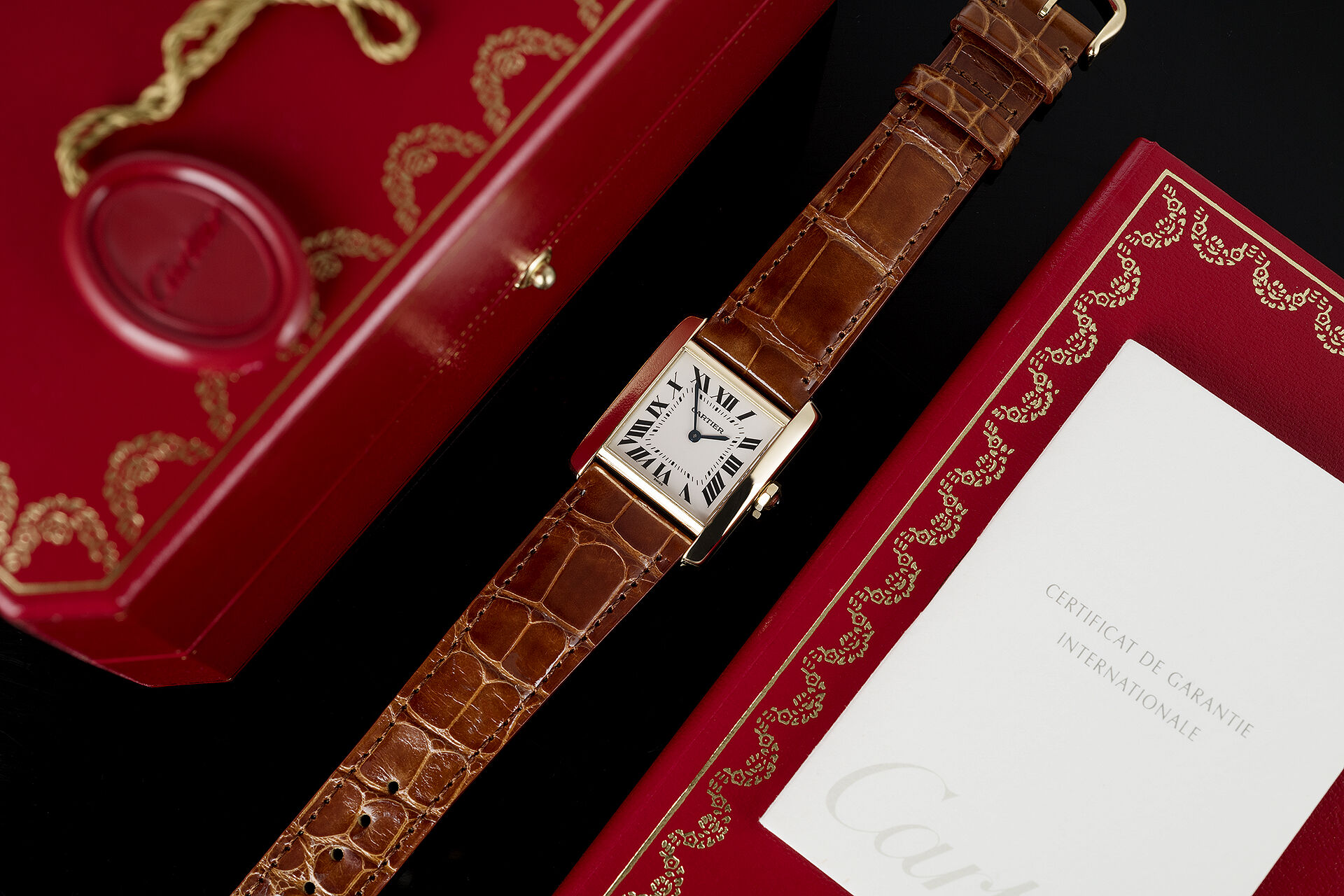 ref 1821 | Box & Certificate | Cartier Tank Française