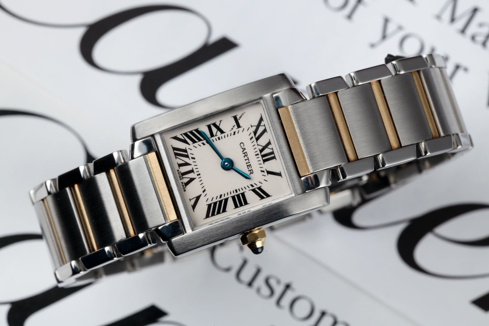 ref 2384 | Gold & Steel 'Full Set' | Cartier Tank Française