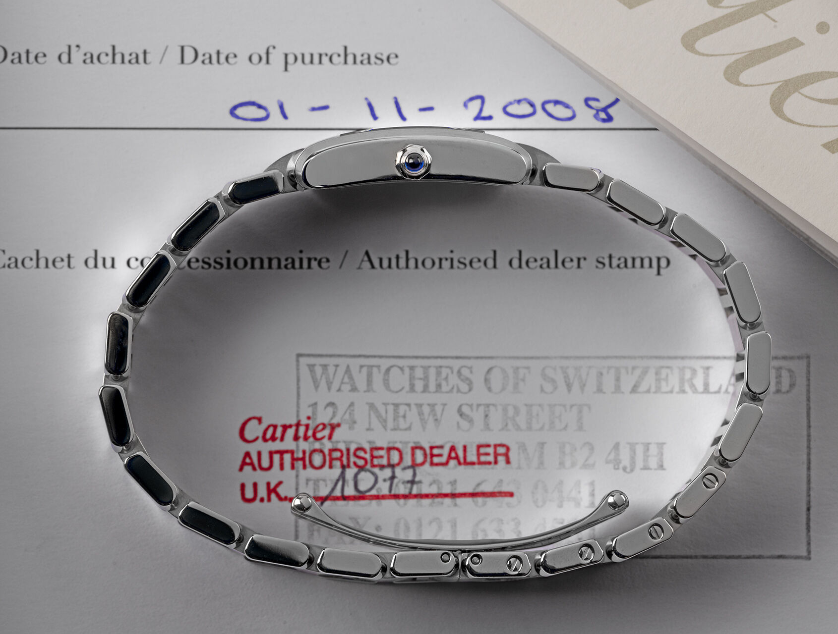 ref W51008Q3 | W51008Q3 - Box & Certificate | Cartier Tank Française
