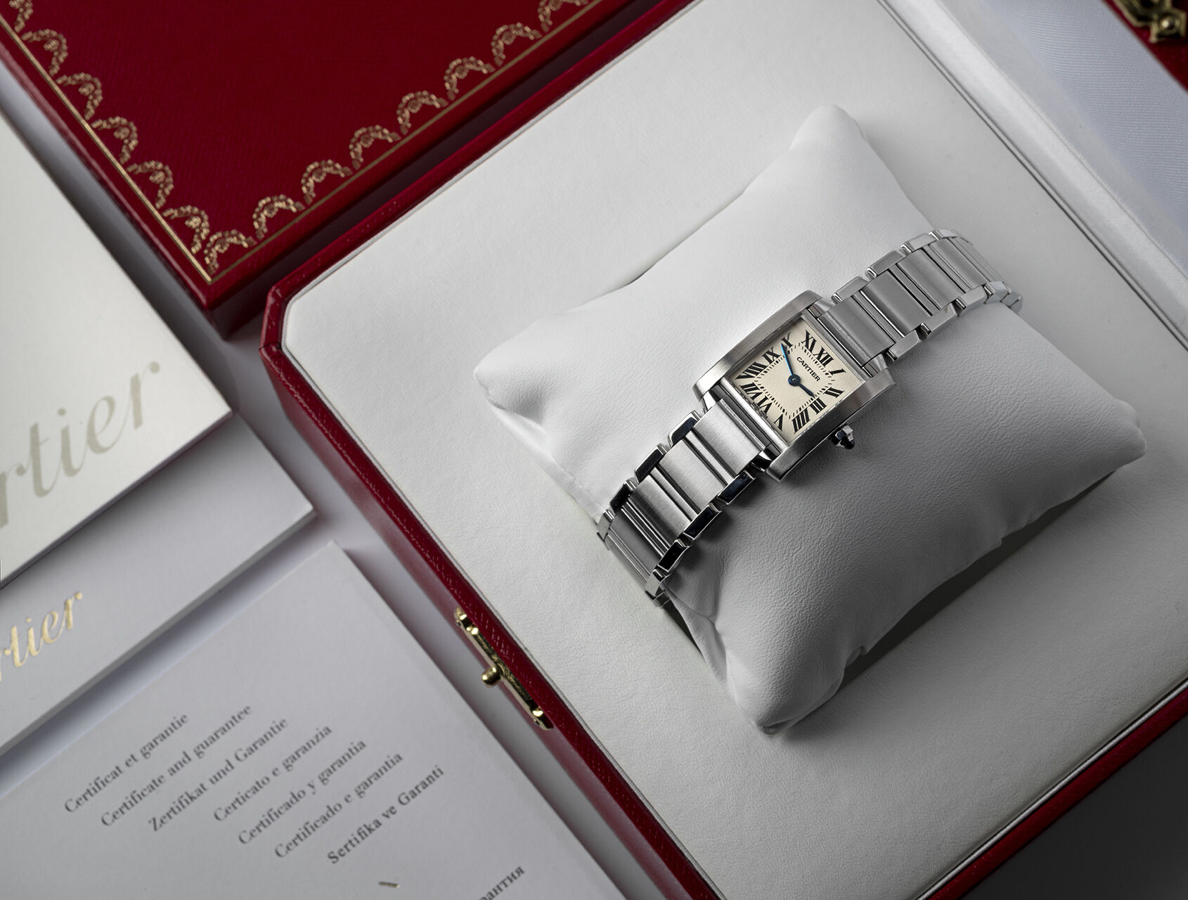 ref W51008Q3 | W51008Q3 - Box & Certificate | Cartier Tank Française