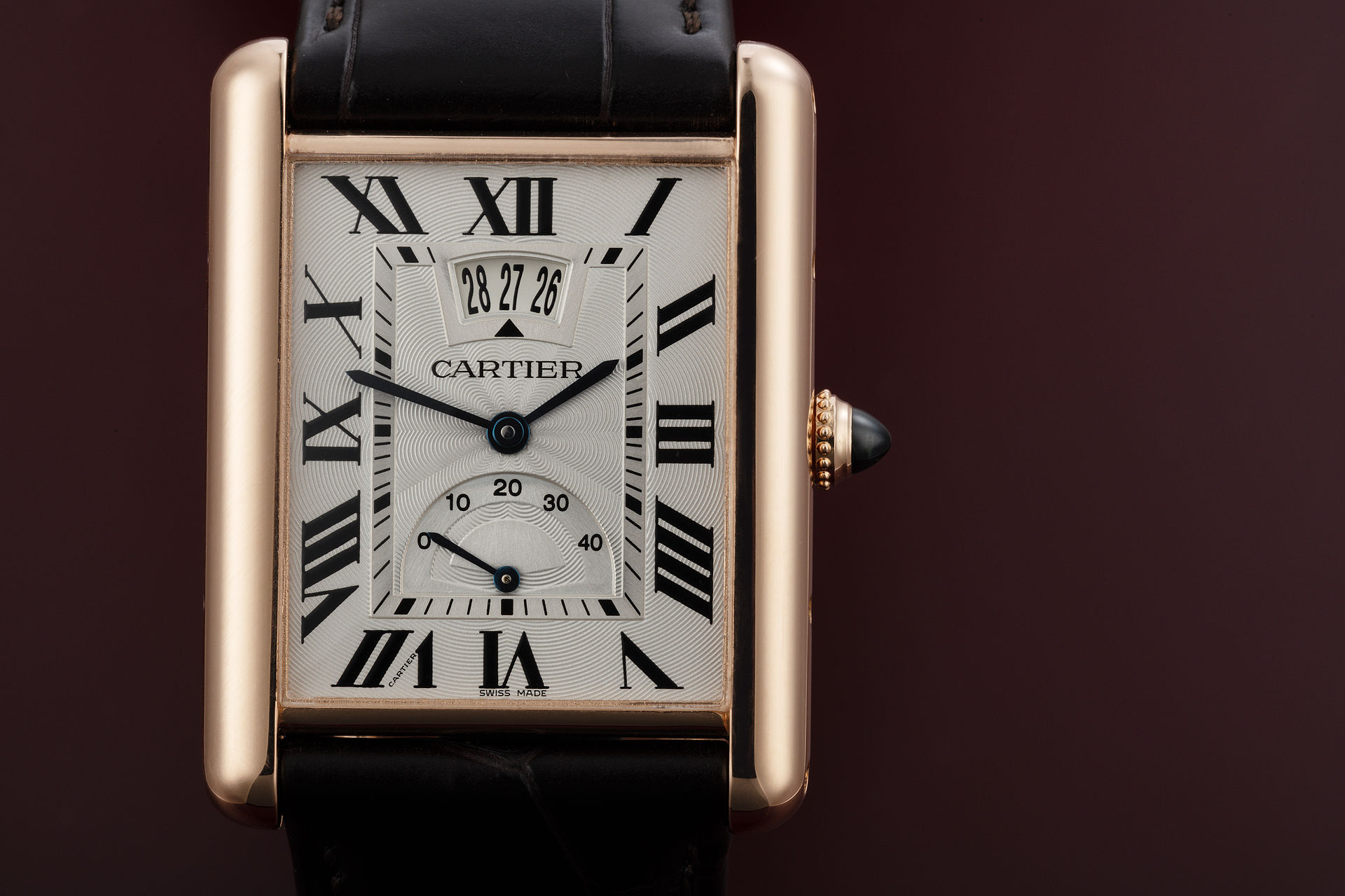 18ct Rose Gold 'Power Reserve' | ref W1560003 | Cartier Tank Louis