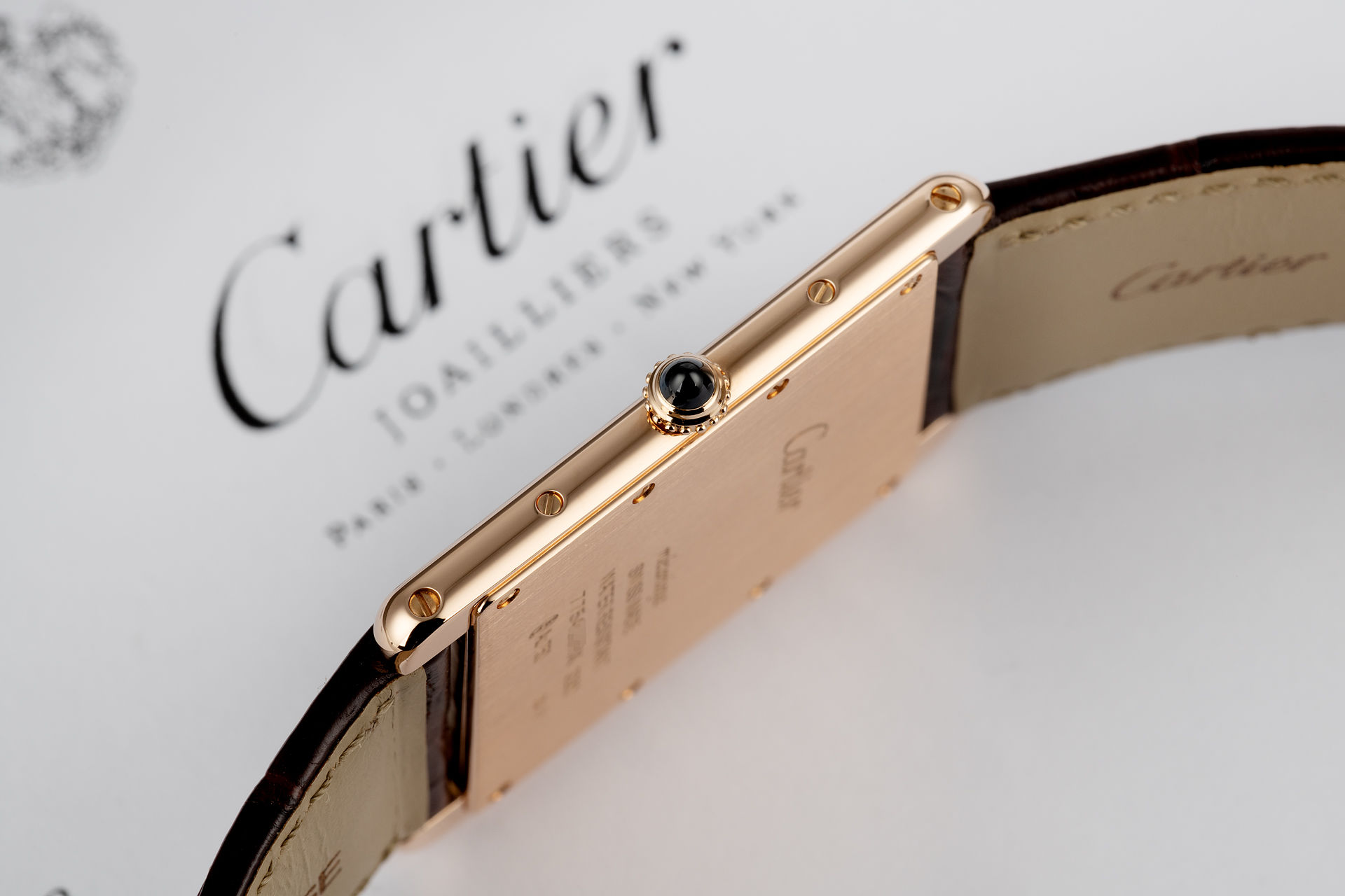ref CRW1560017 | Rose Gold 'Mechanical'  | Cartier Tank Louis