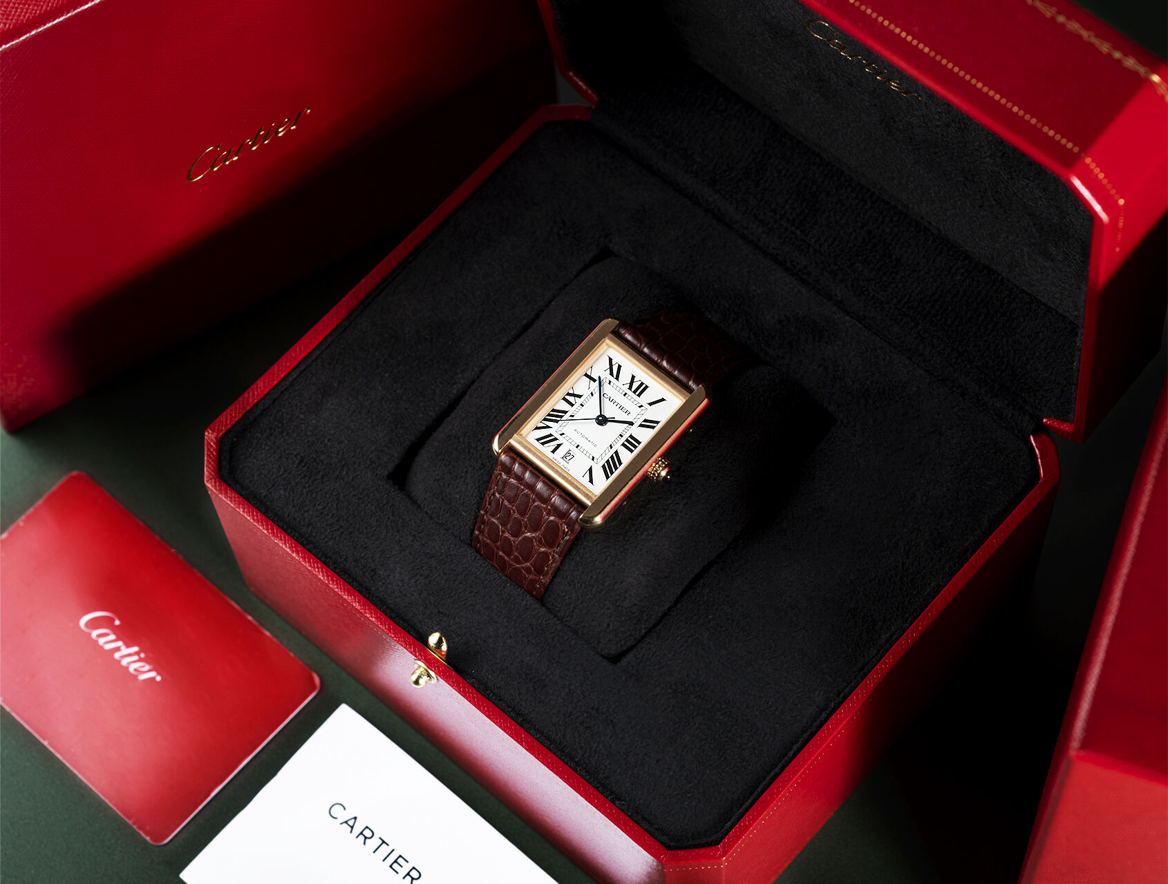  | 18ct Rose Gold | Cartier Tank Solo