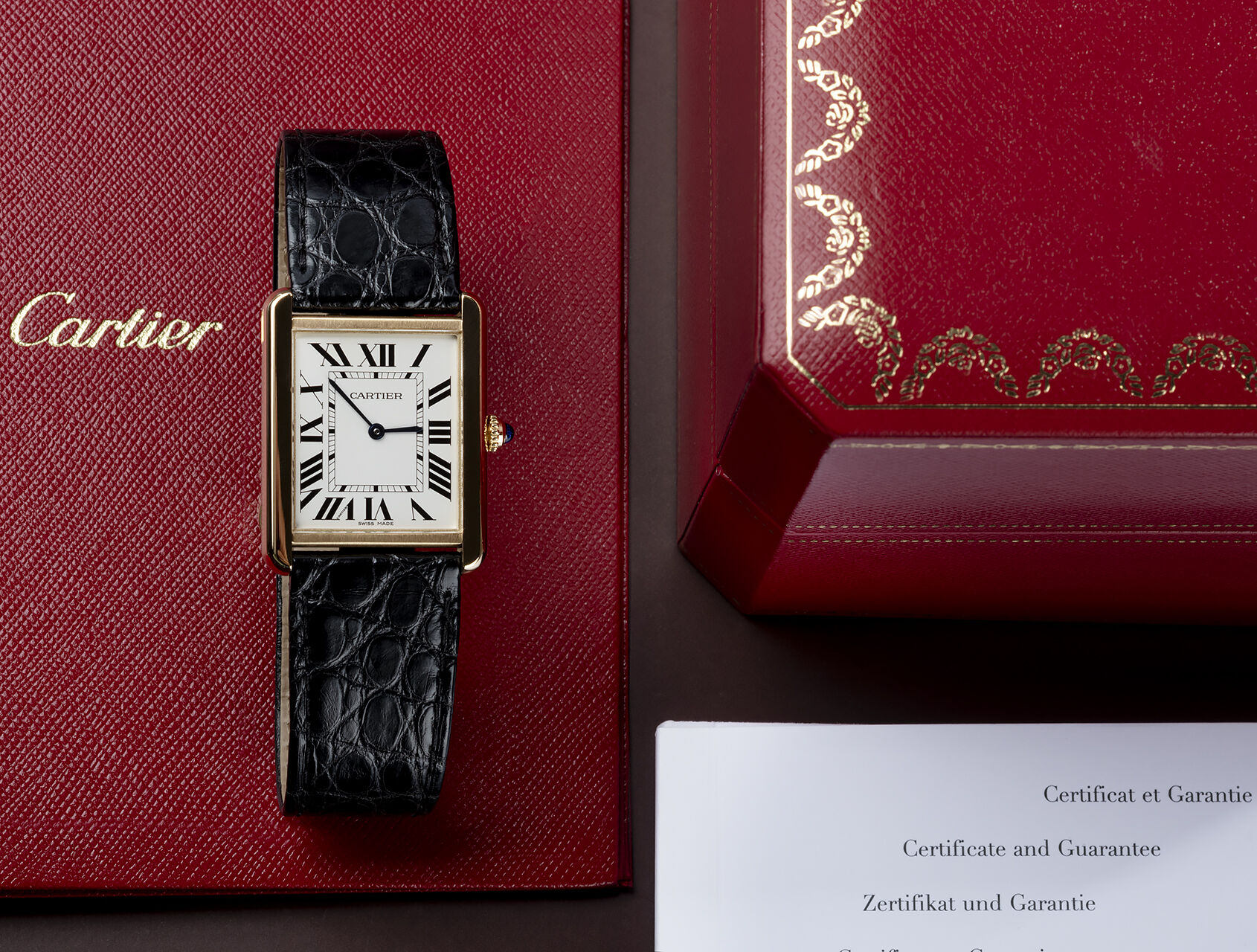 ref W5200004 | Box & Certificate | Cartier Tank Solo