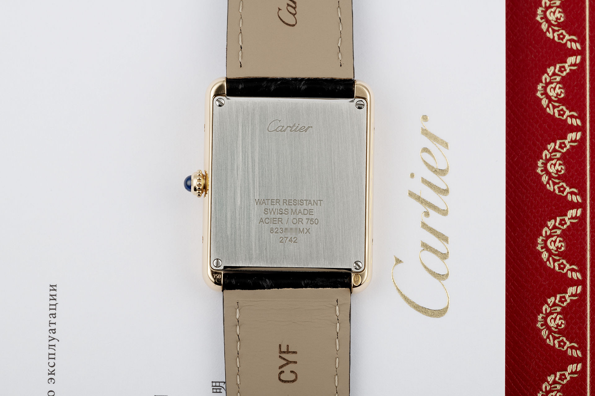 Box & Papers  | ref W1018855 | Cartier Tank Solo