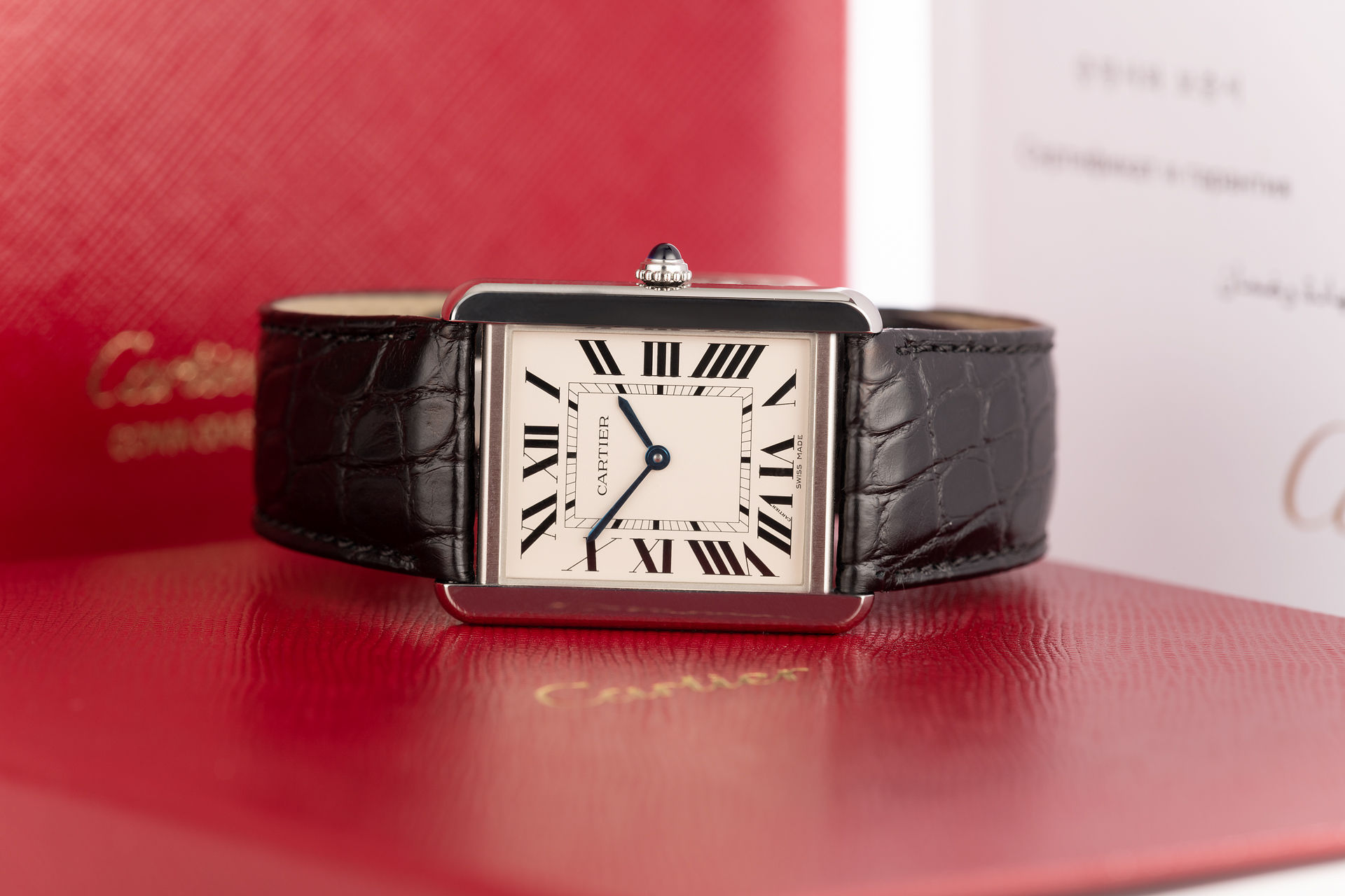 ref W5200003 | 'Box & Certificate' | Cartier Tank Solo