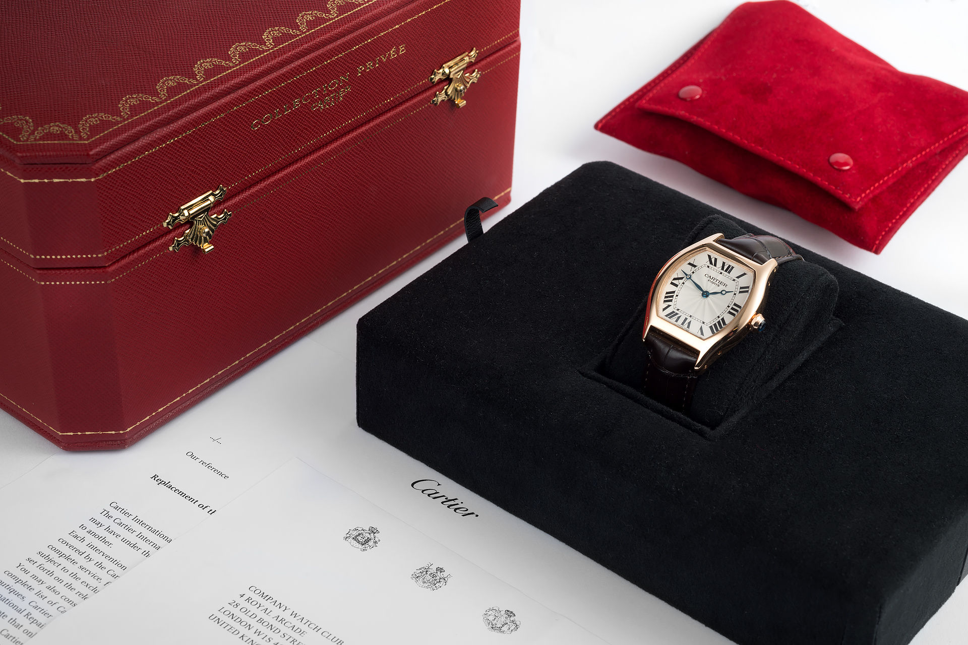 ref 2498E | 'Under Cartier Service Warranty' | Cartier Tortue