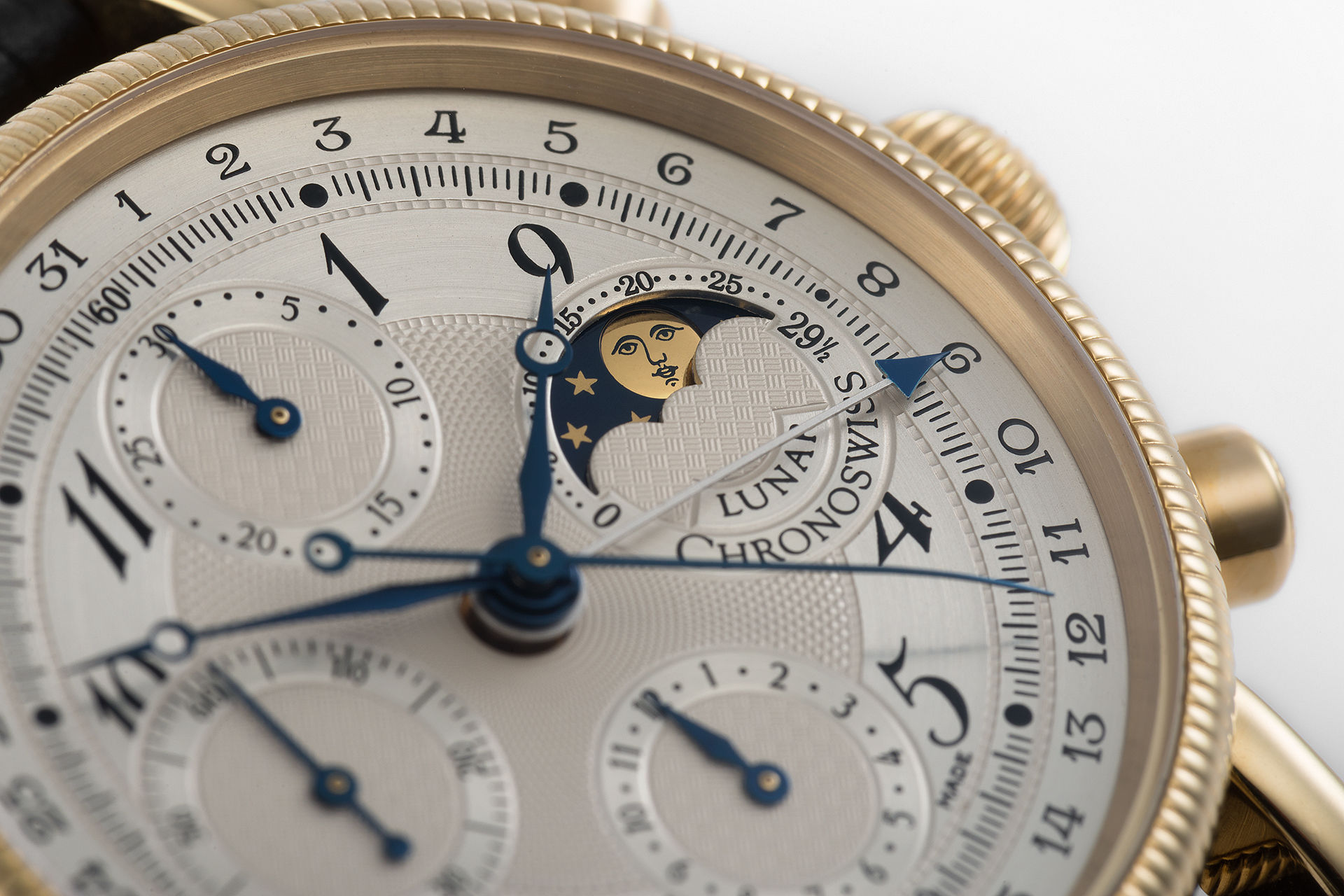 ref CH 7521 | Yellow Gold 'Moonphase' | Chronoswiss Lunar Chronograph
