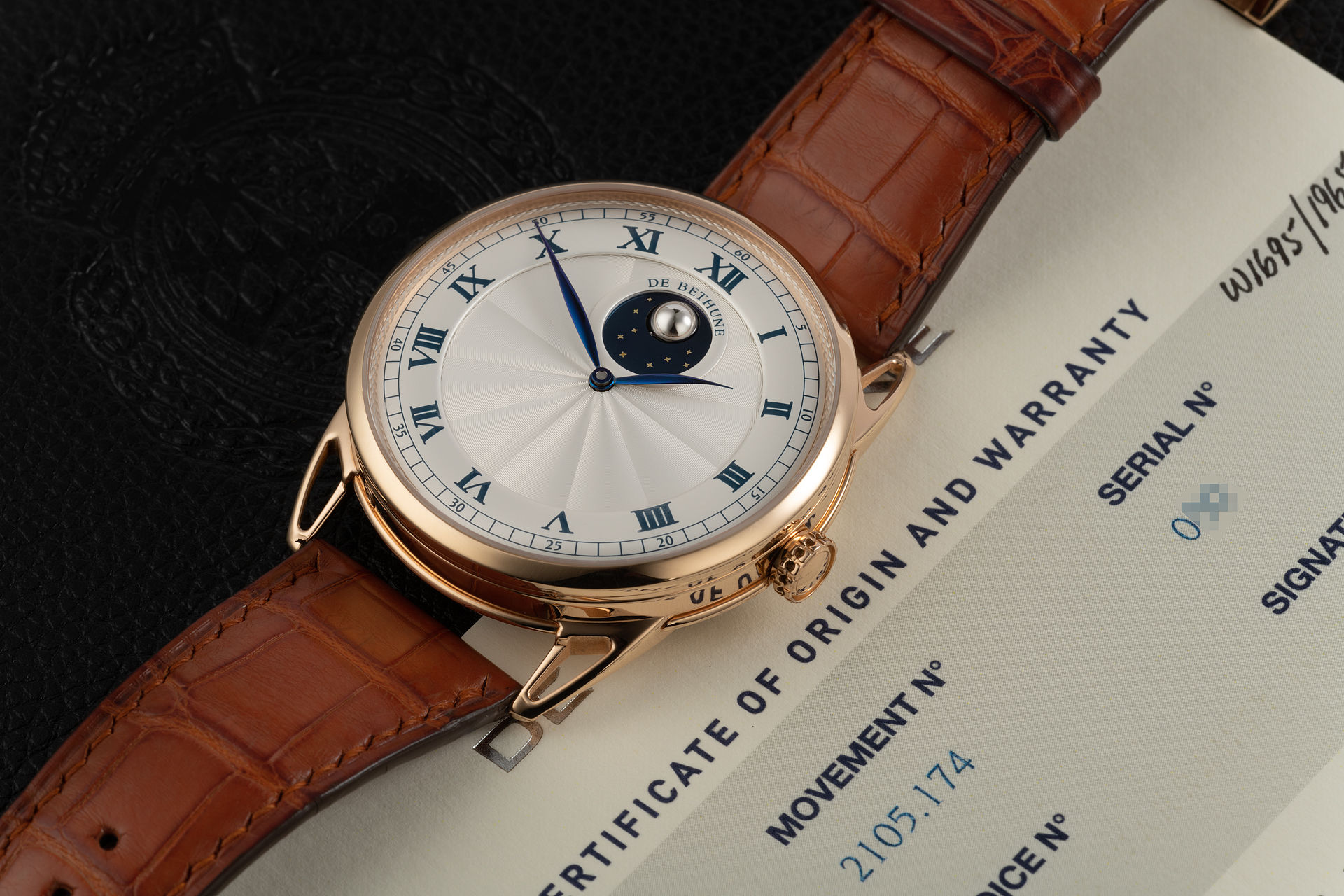 ref DB25L | 18ct Rose Gold 'Unique Hands' | De Bethune Moonphase