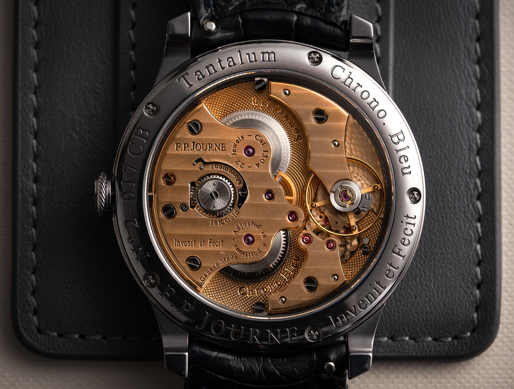  | Tantalum - Box & Certificate | F. P. Journe Chronomètre Bleu
