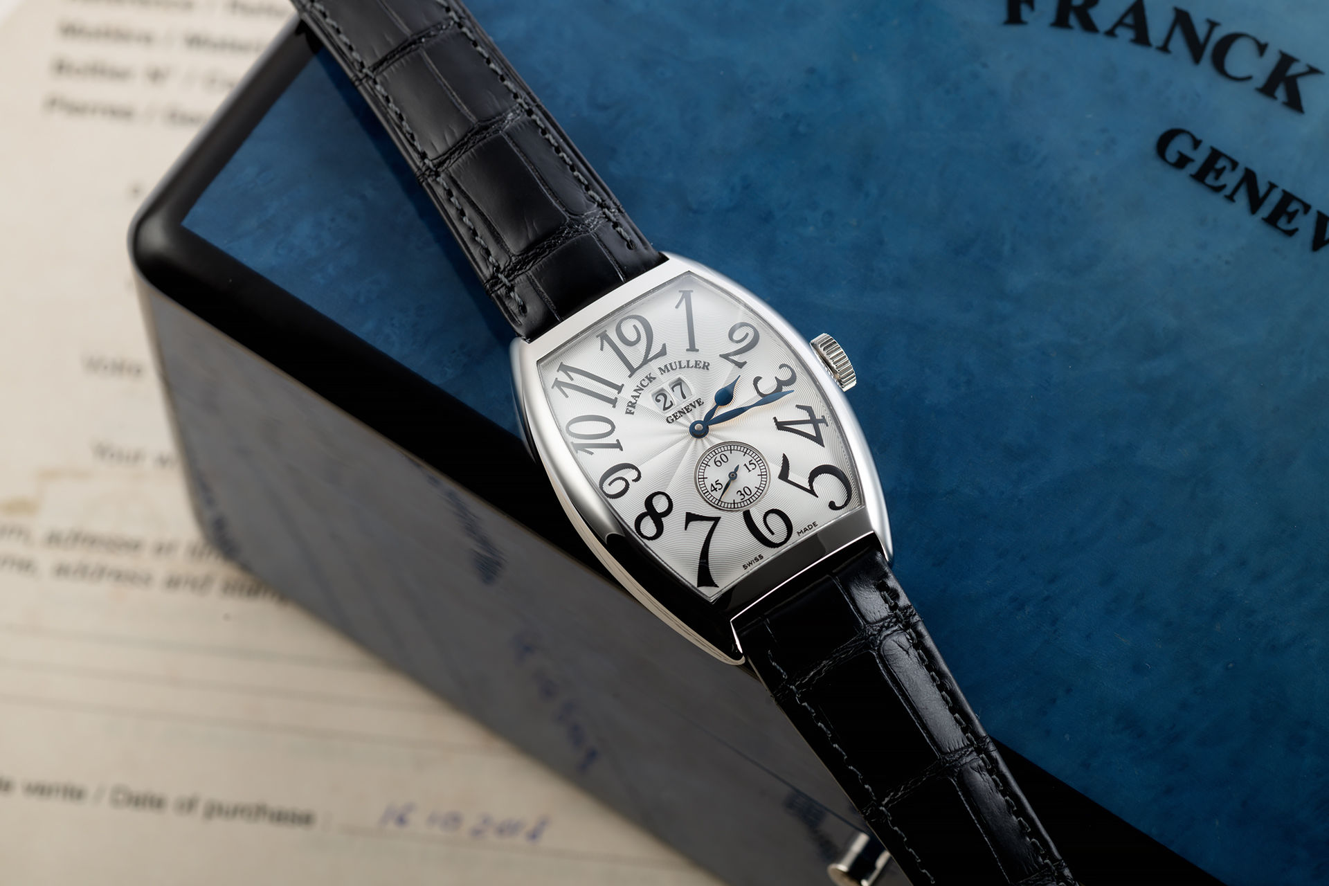 ref 6850 S6 GG | Box & Certificate | Franck Muller Cintrée Curvex Grande Guichet