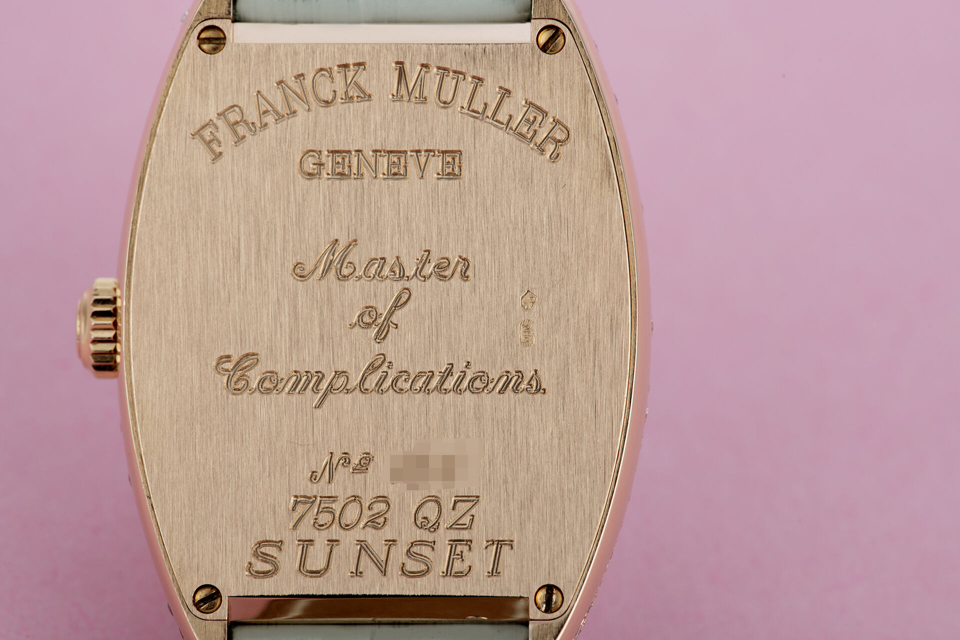 ref 7502 QZ | Box & Certificate  | Franck Muller Cintrée Curvex Sunset