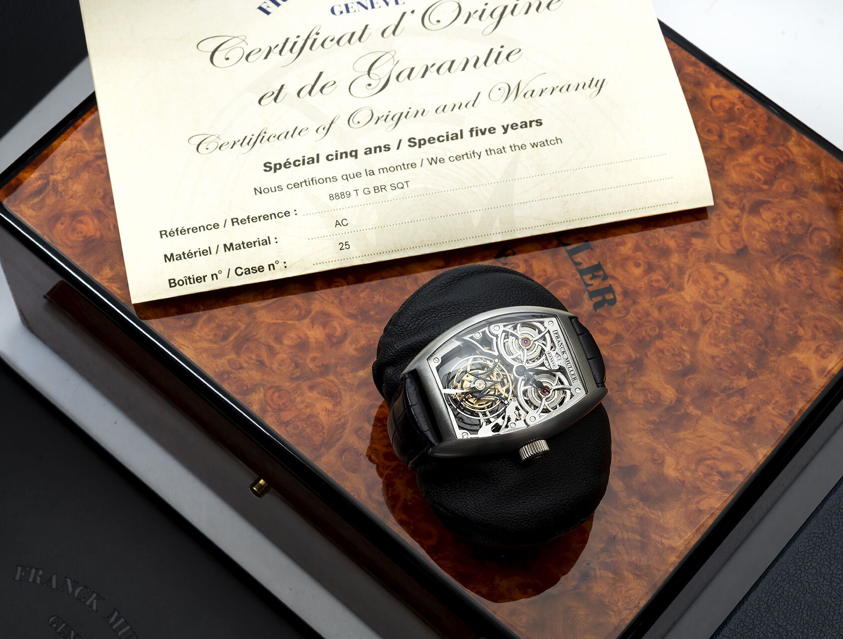 ref 8889 T SQT BR | 8889 - Box & Certificate | Franck Muller Giga Tourbillon