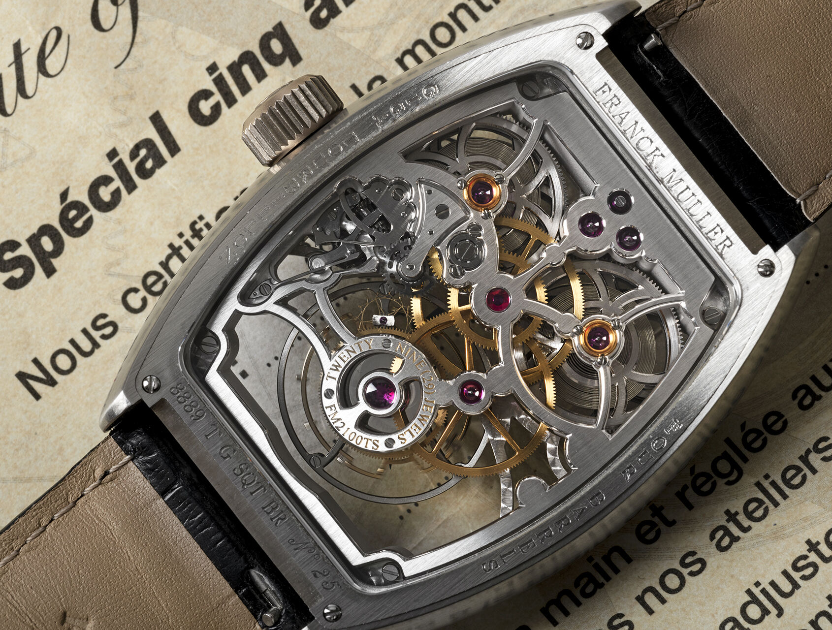 ref 8889 T SQT BR | 8889 - Box & Certificate | Franck Muller Giga Tourbillon