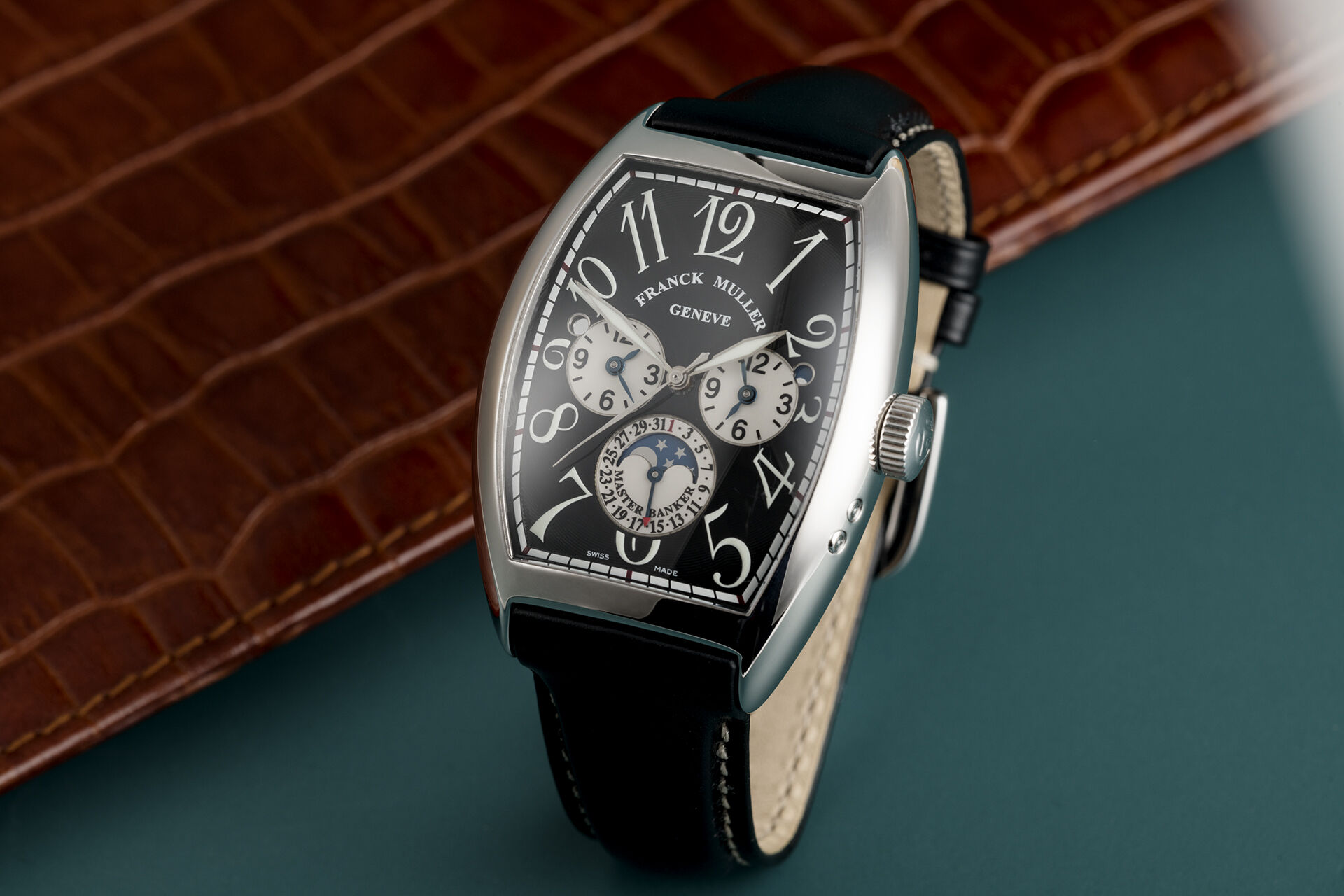 ref 8880 MB L DT | White Gold 'Triple-Time' | Franck Muller Master Banker Lune